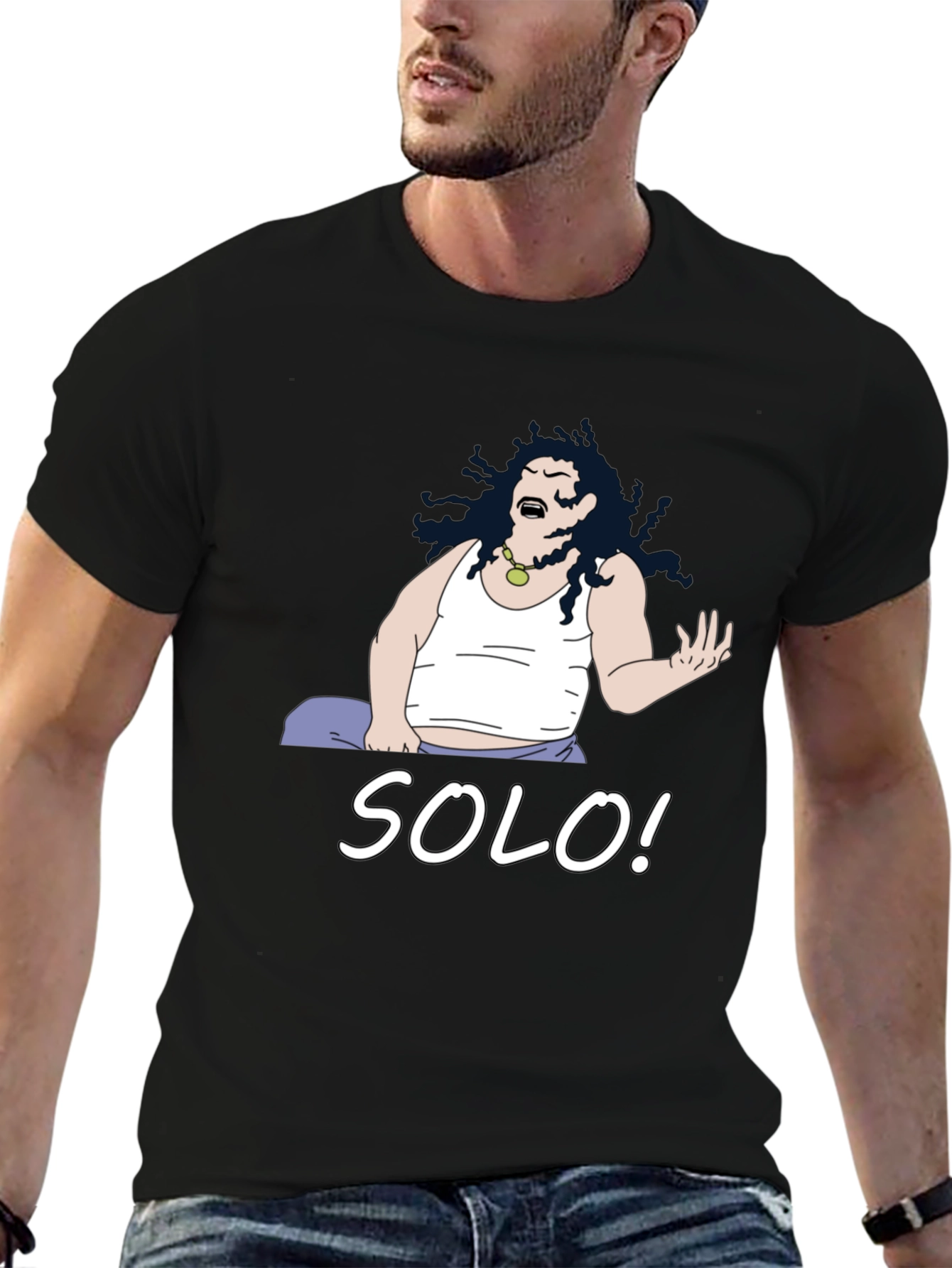 Solo! Cartoon Graphic T-Shirt