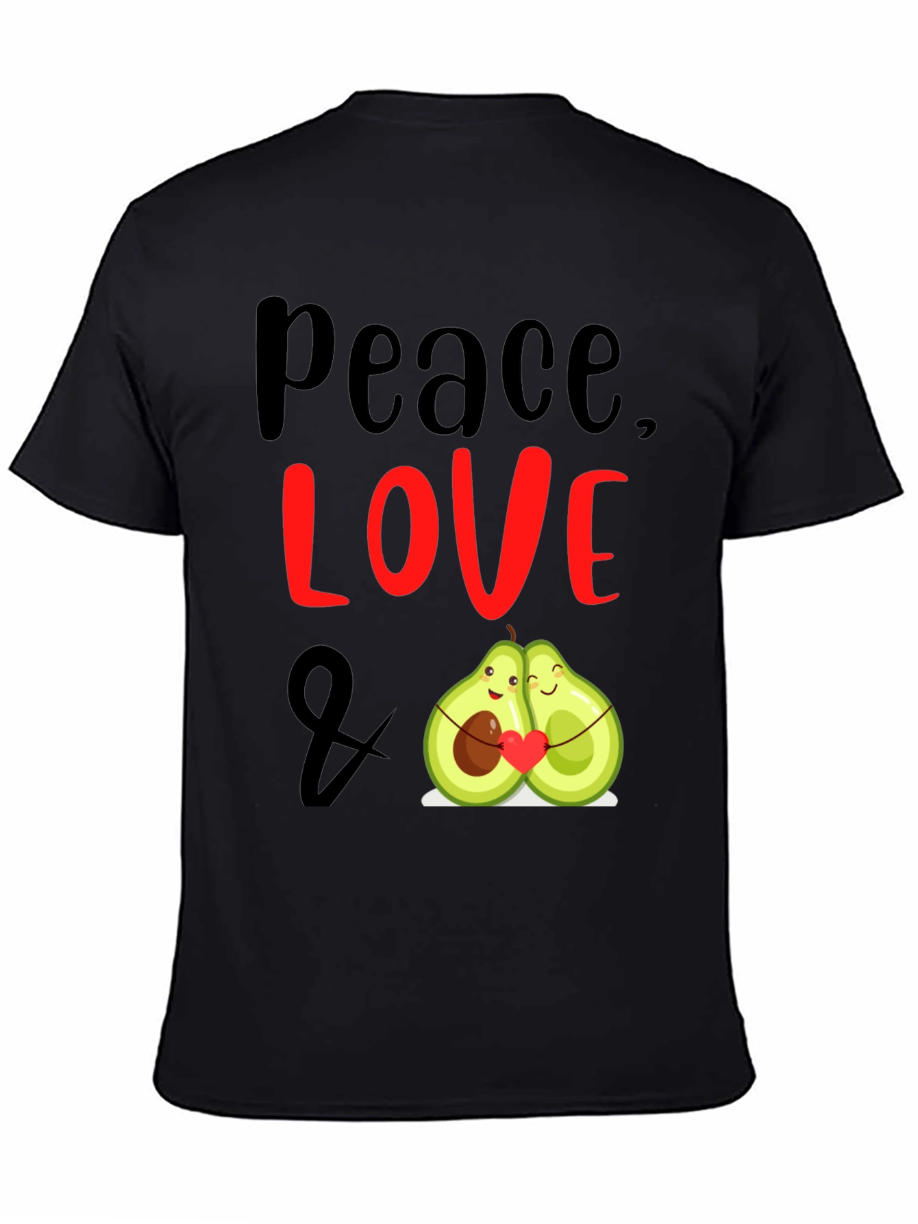 Peace Love Avocado T-Shirt Cute Couple Tee