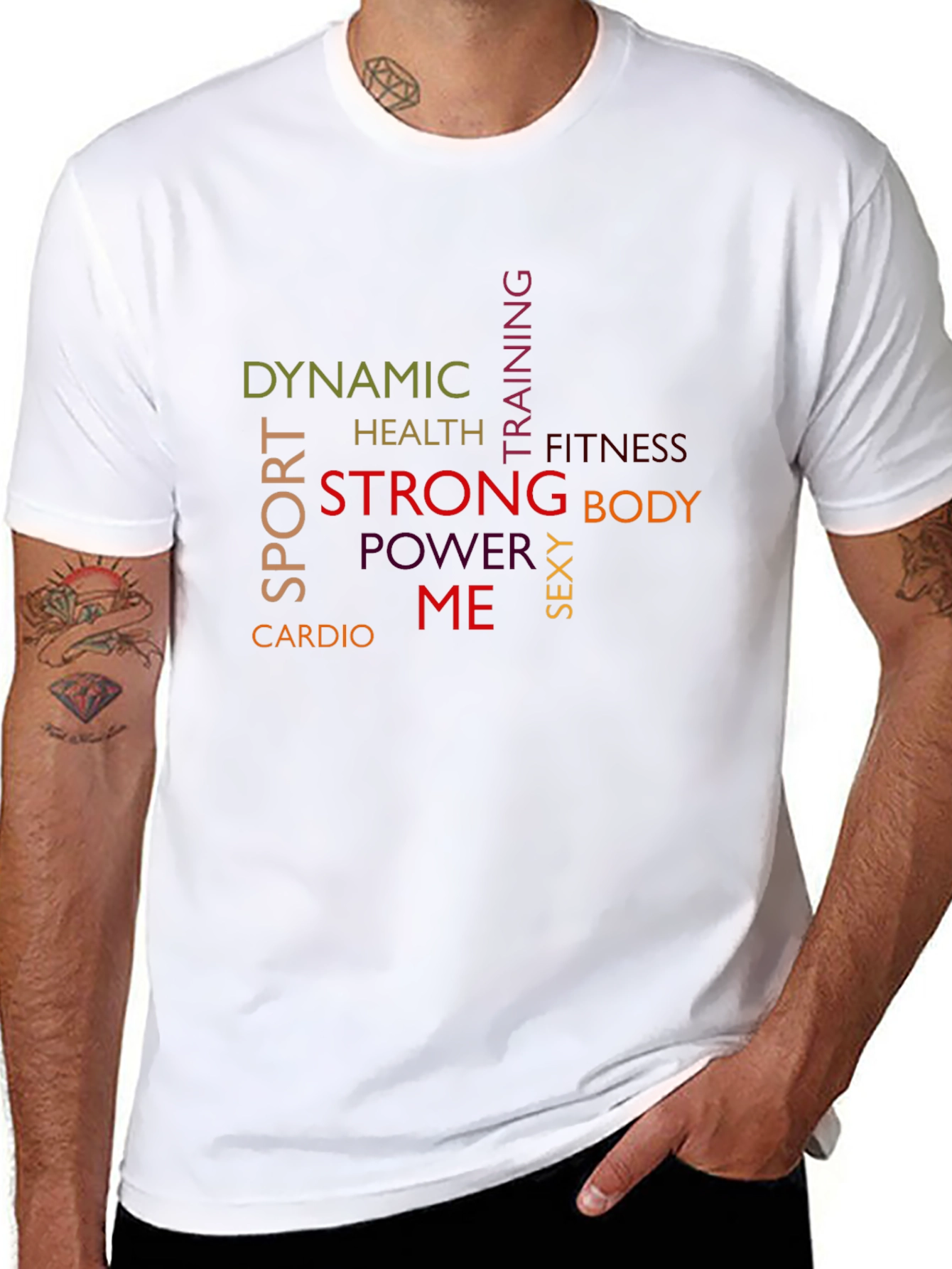 Mens Workout Graphic T-Shirt - Dynamic Fitness Design