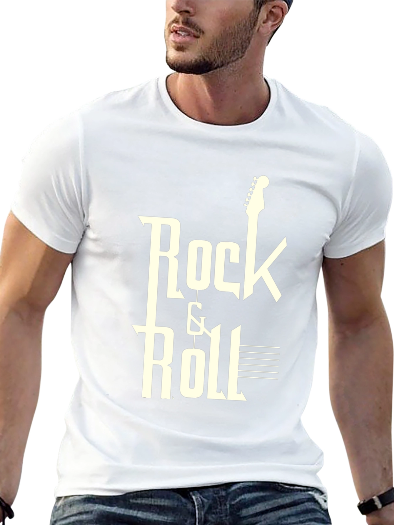 Rock & Roll Guitar T-Shirt - Classic Design