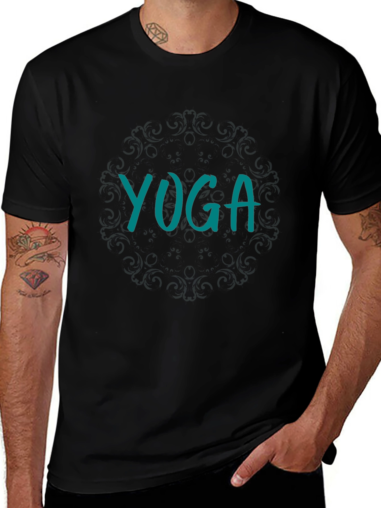 Yoga Graphic Tee - Relaxed Fit Cotton T-Shirt