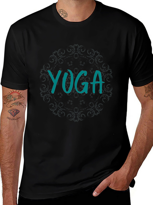 Yoga Graphic Tee - Relaxed Fit Cotton T-Shirt
