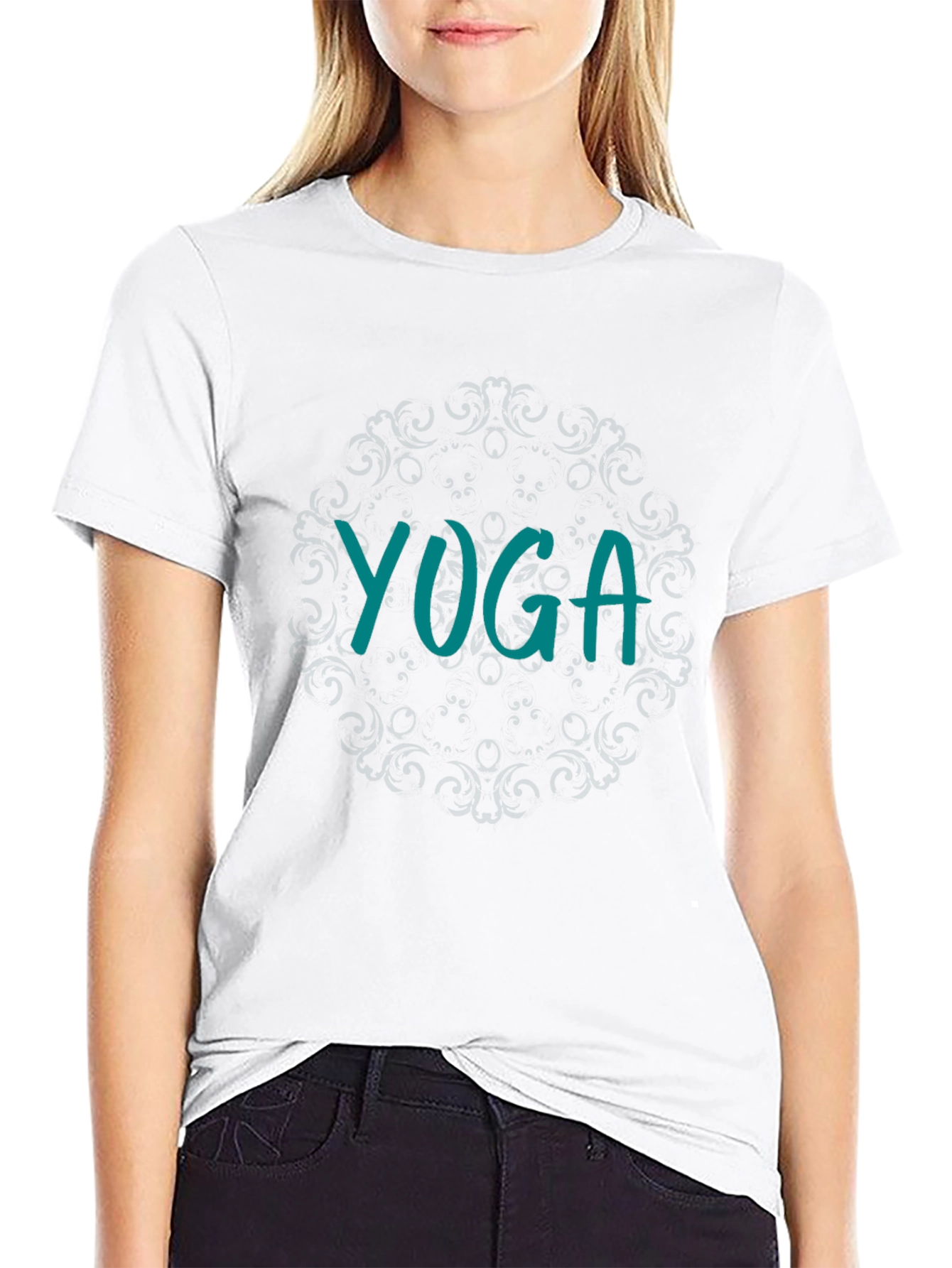 Yoga Graphic Tee - Relaxed Fit Cotton T-Shirt
