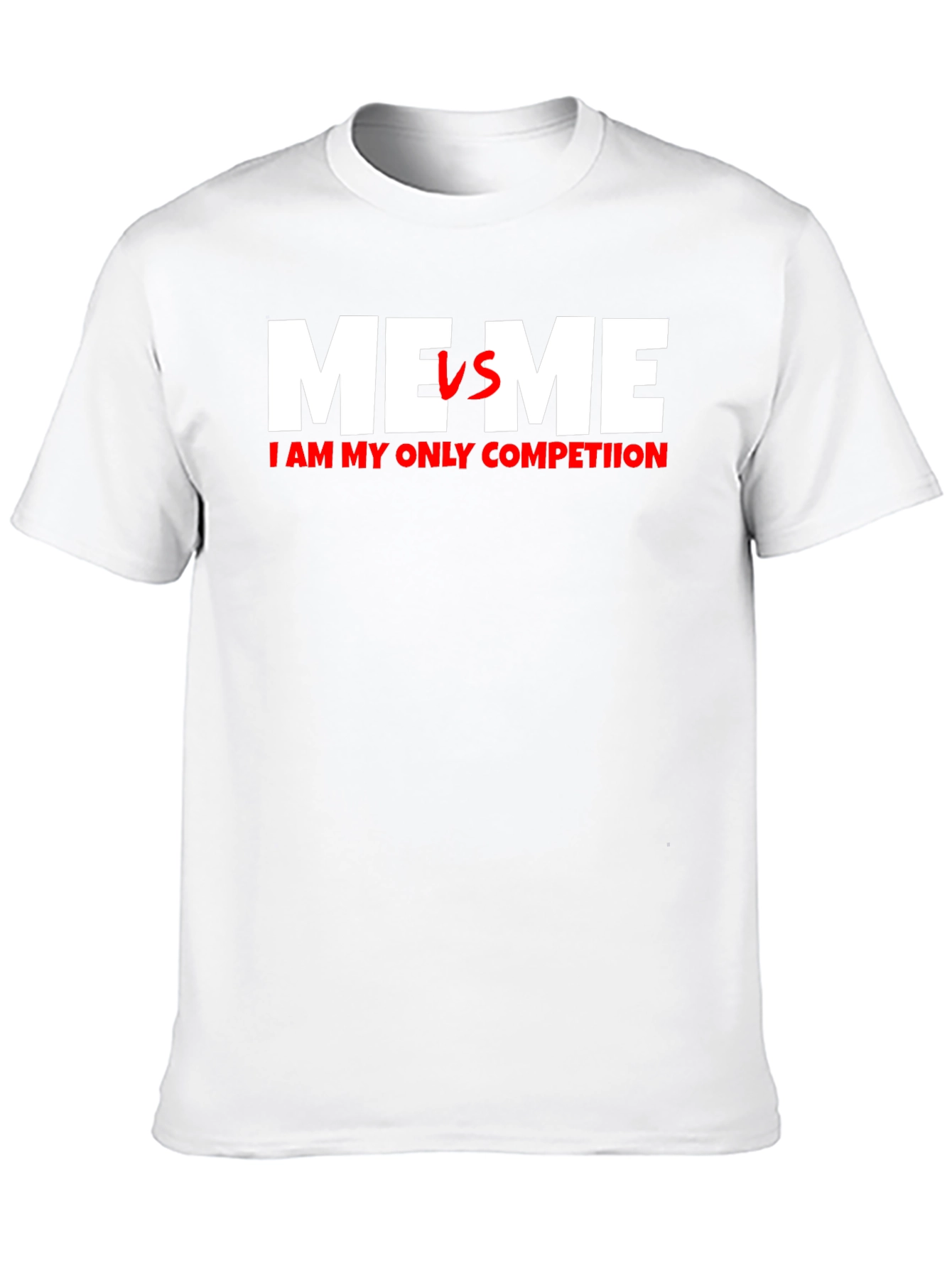 Me VS Me T-Shirt - Motivational Self-Improvement Tee