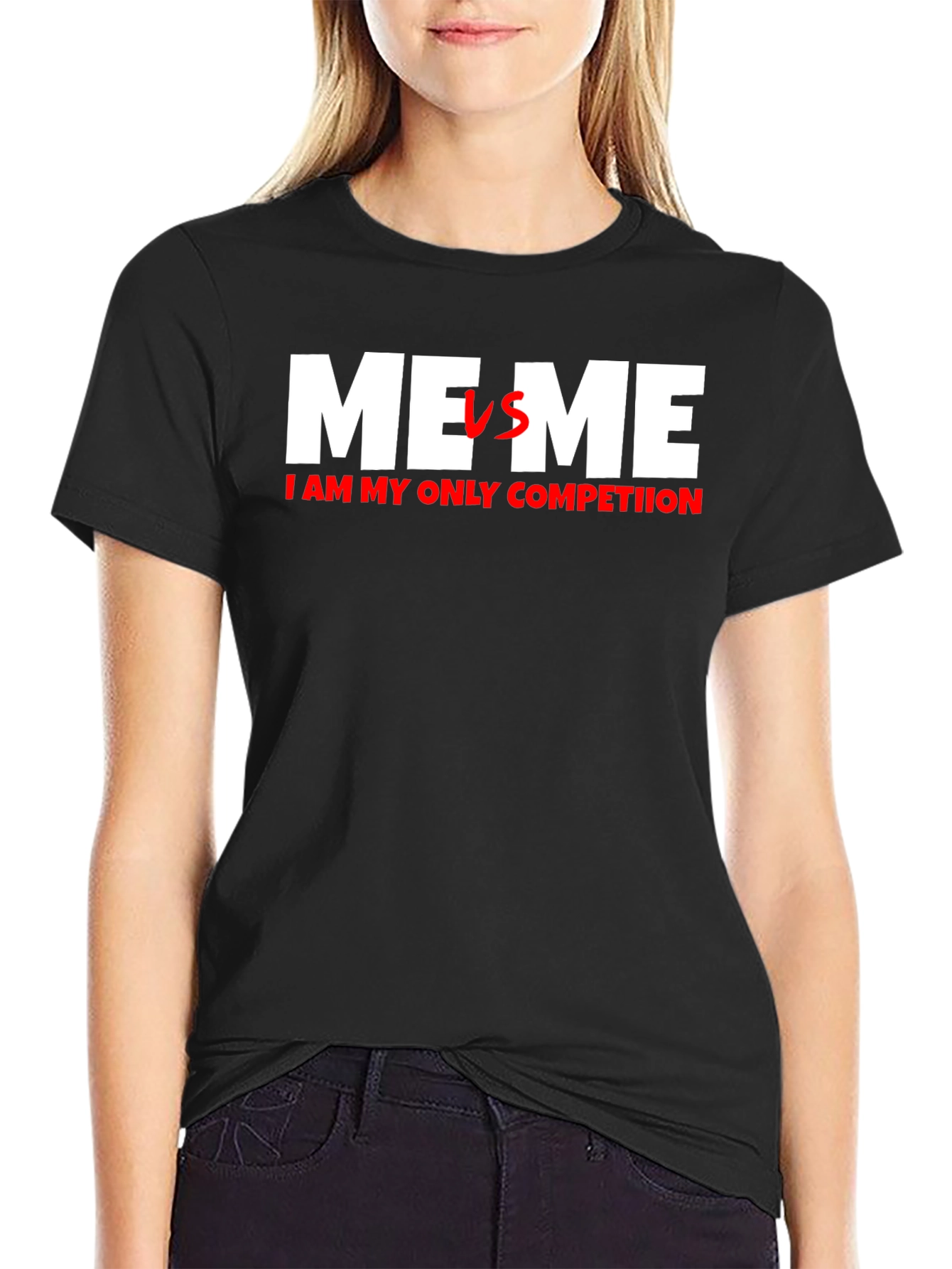 Me VS Me T-Shirt - Motivational Self-Improvement Tee