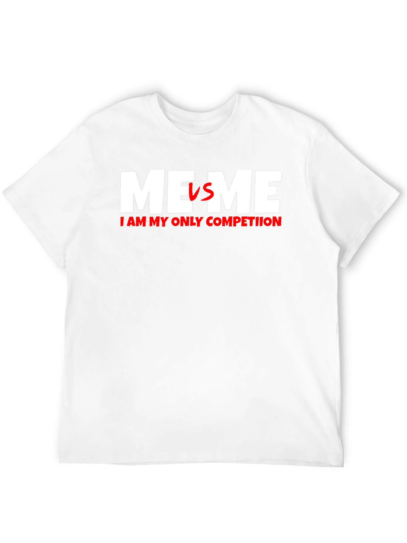 Me VS Me T-Shirt - Motivational Self-Improvement Tee