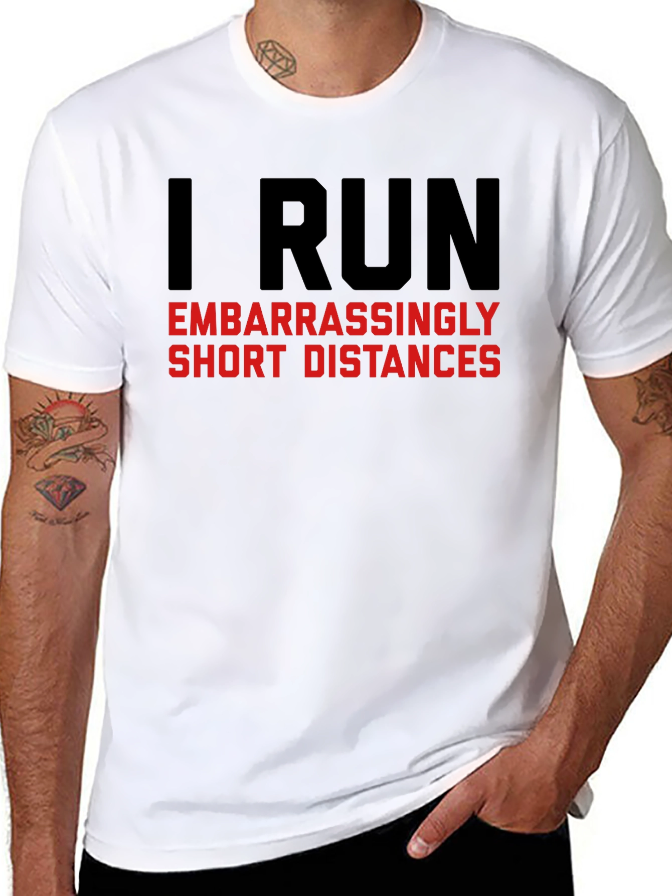 Funny Running T-Shirt: I Run Short Distances