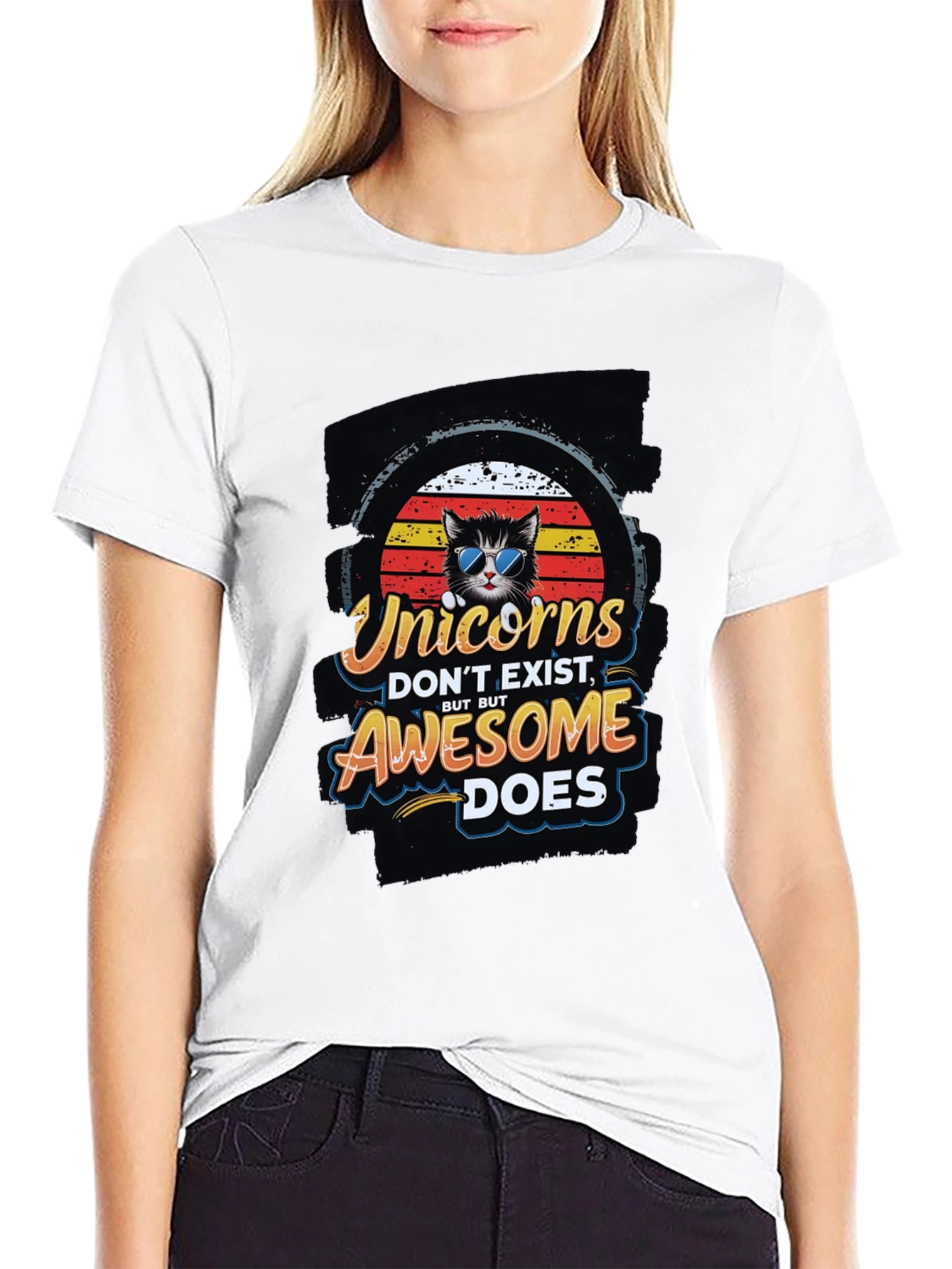 Unicorns Dont Exist Awesome Does T-Shirt