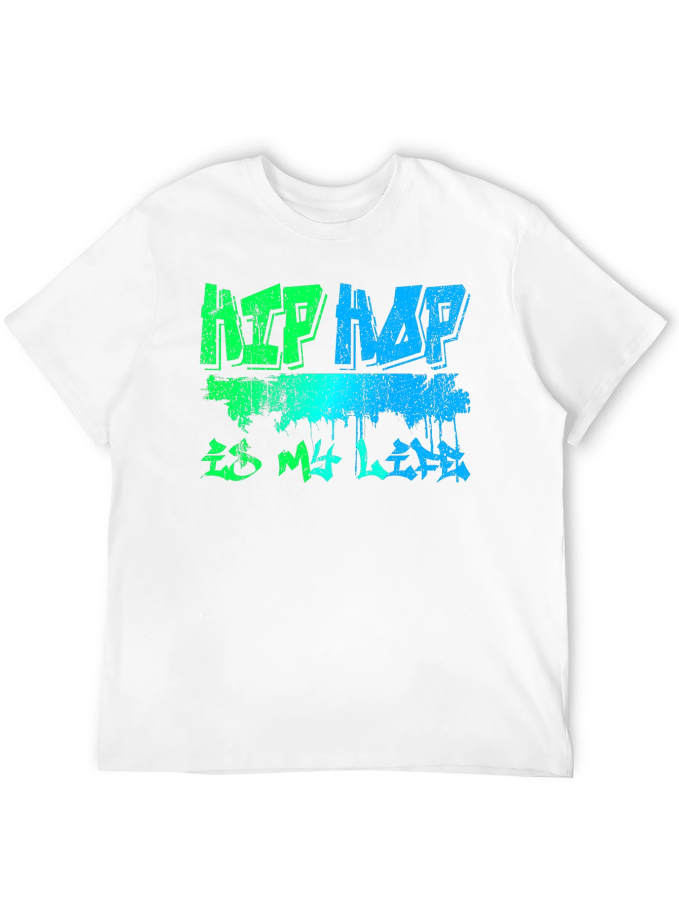 Hip Hop is My Life Graphic T-Shirt - Black