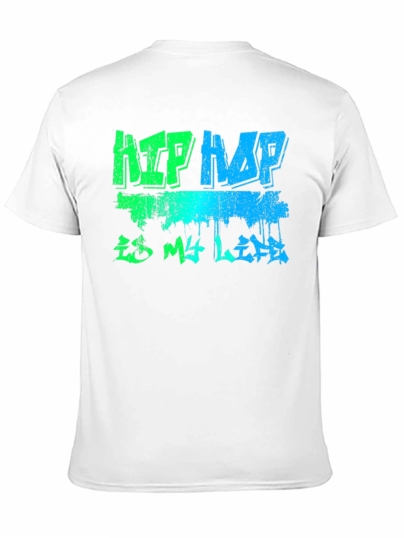 Hip Hop is My Life Graphic T-Shirt - Black