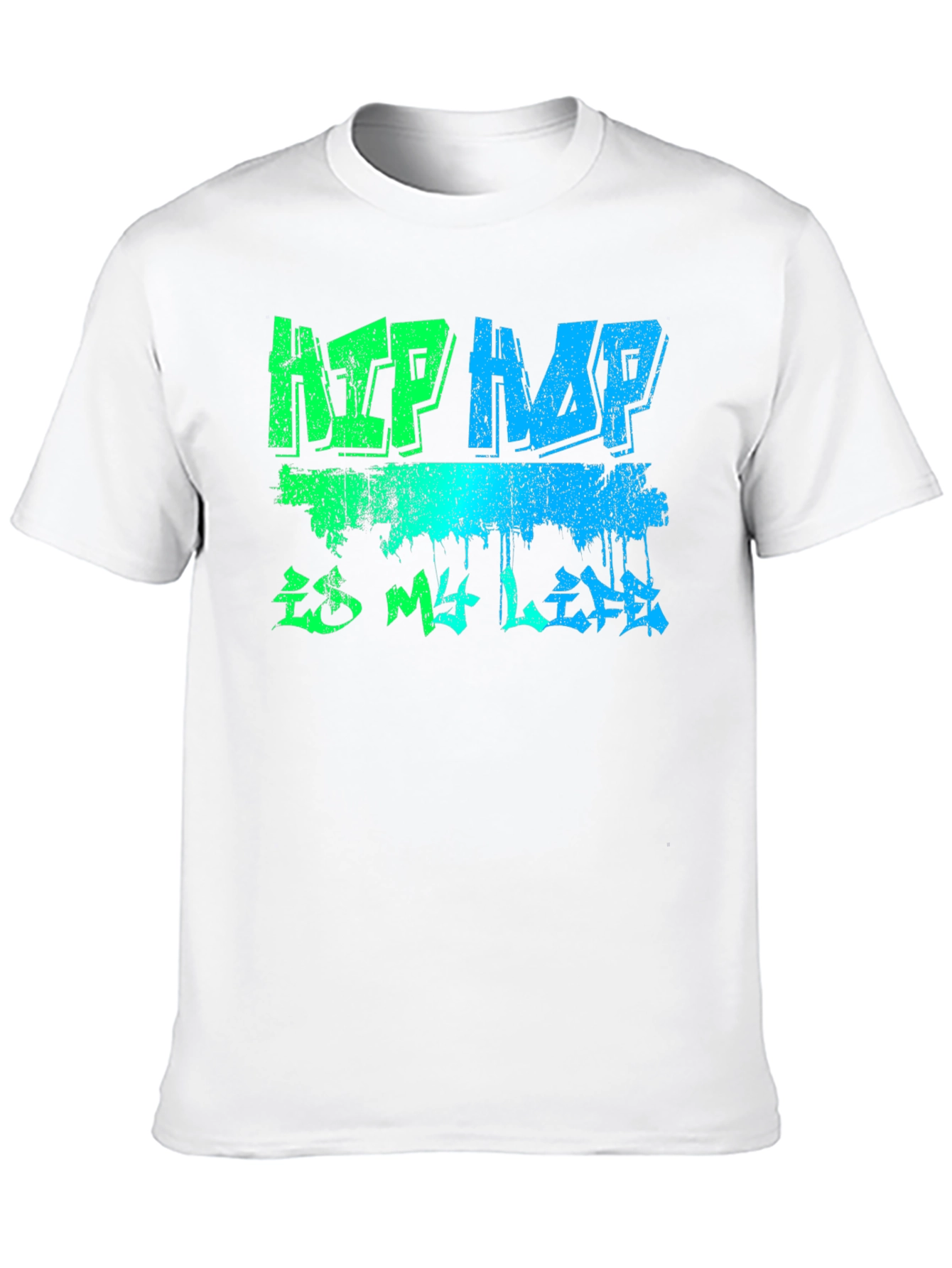 Hip Hop is My Life Graphic T-Shirt - Black
