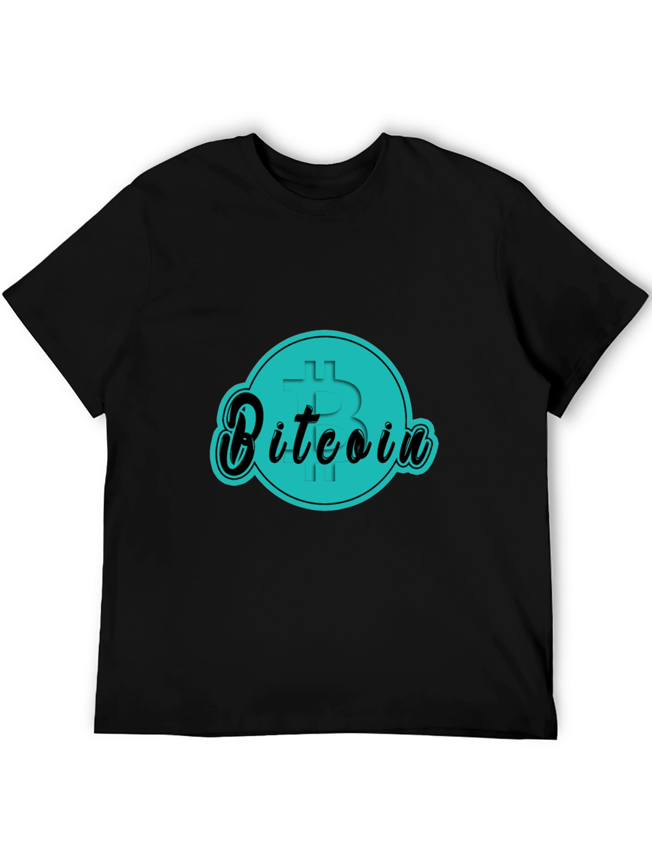 Bitcoin Graphic Tee - Black Cotton T-Shirt