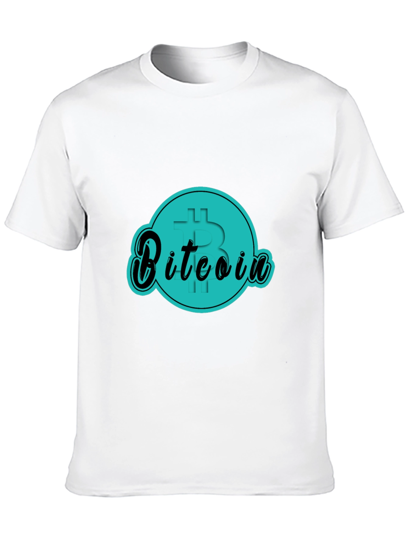 Bitcoin Graphic Tee - Black Cotton T-Shirt