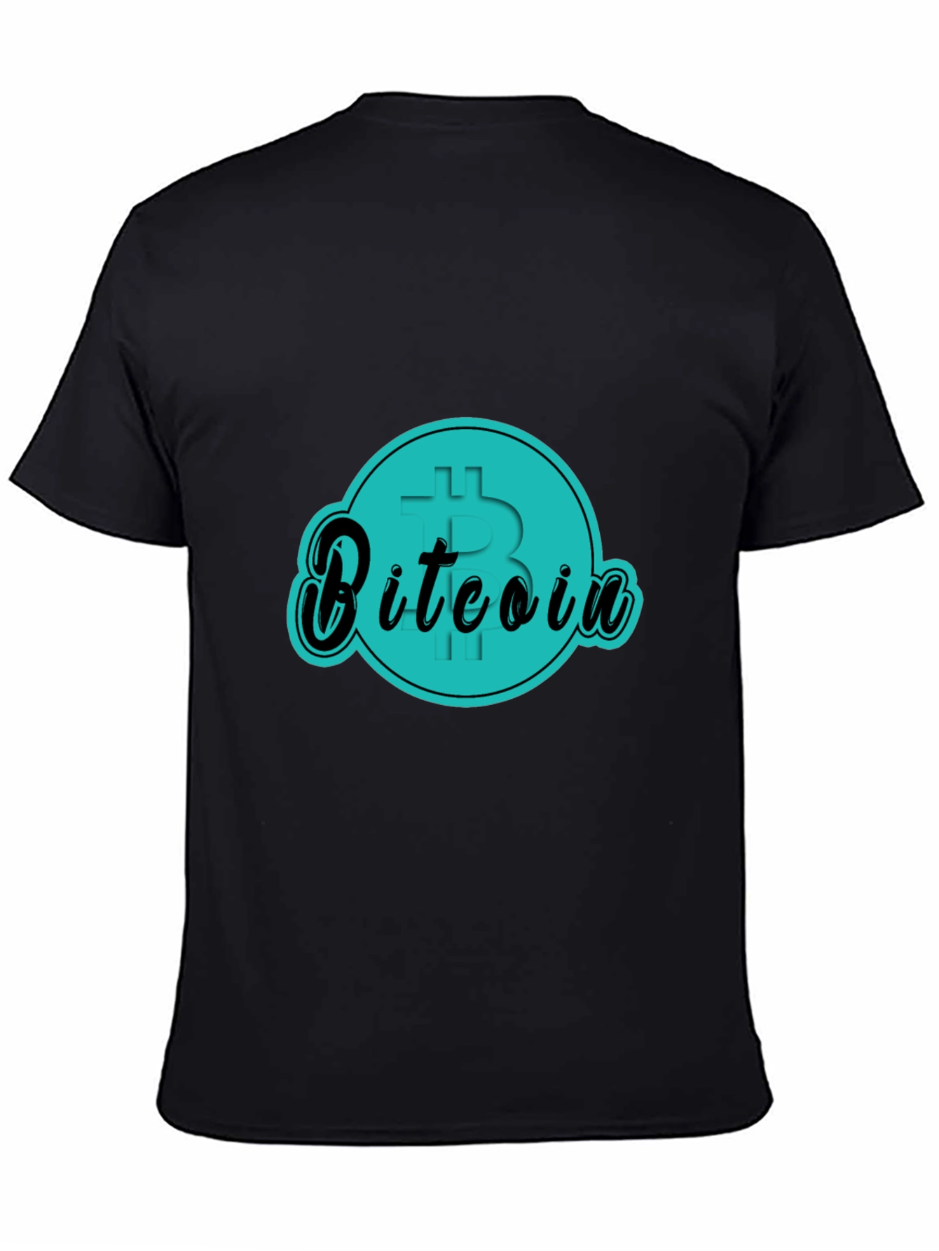 Bitcoin Graphic Tee - Black Cotton T-Shirt