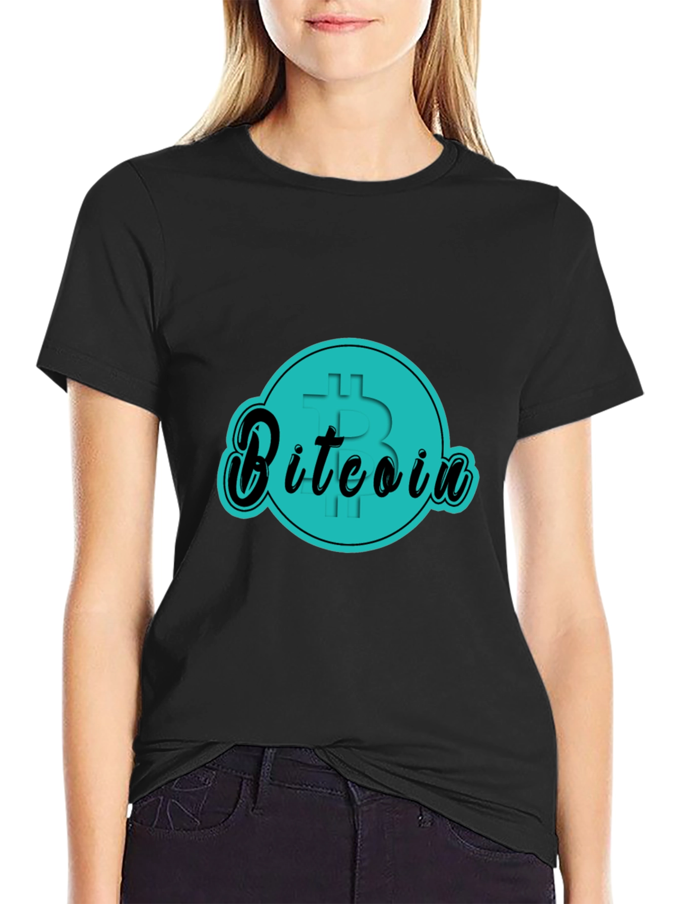 Bitcoin Graphic Tee - Black Cotton T-Shirt