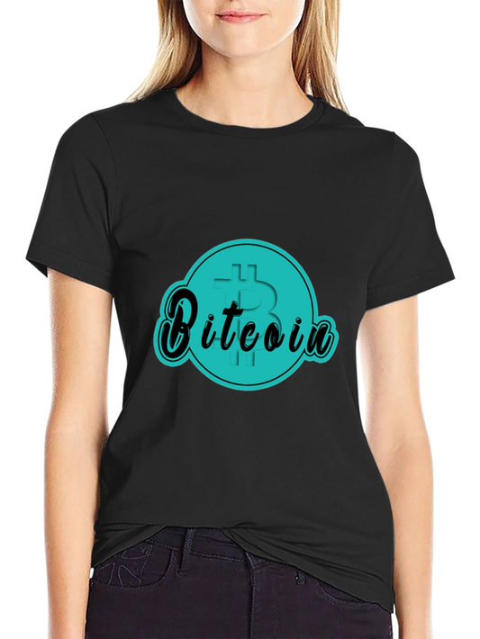 Bitcoin Graphic Tee - Black Cotton T-Shirt