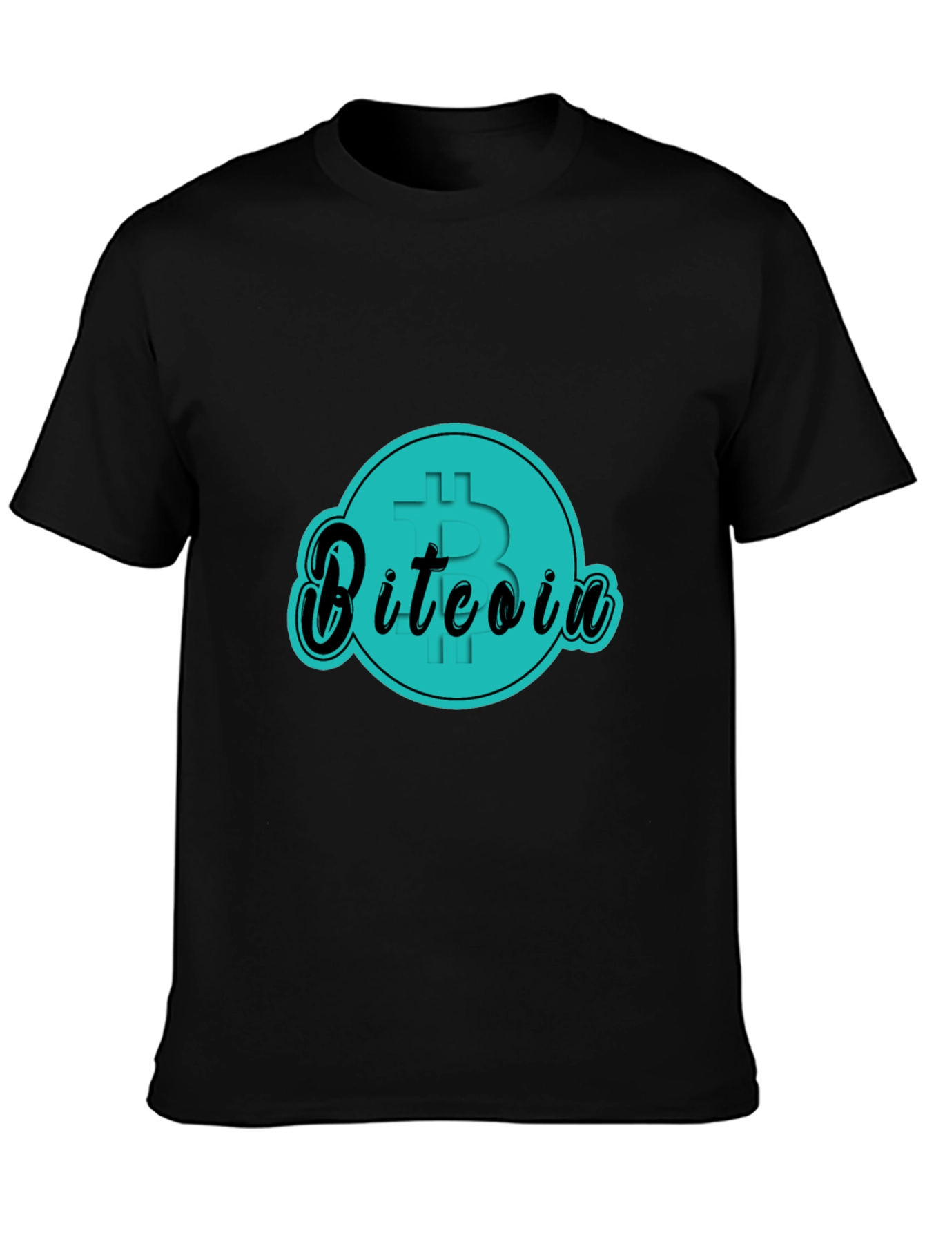 Bitcoin Graphic Tee - Black Cotton T-Shirt