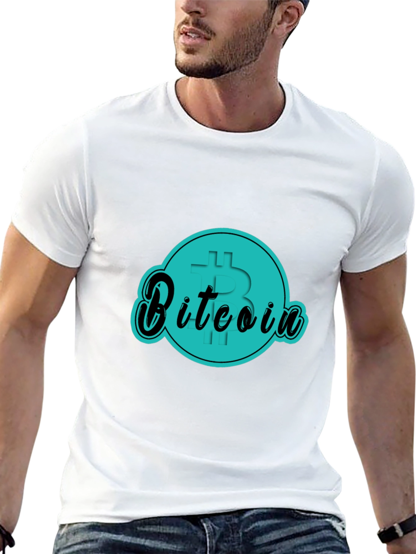 Bitcoin Graphic Tee - Black Cotton T-Shirt