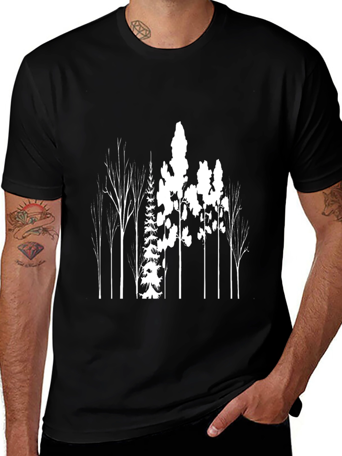 Nature Graphic T-Shirt - Black