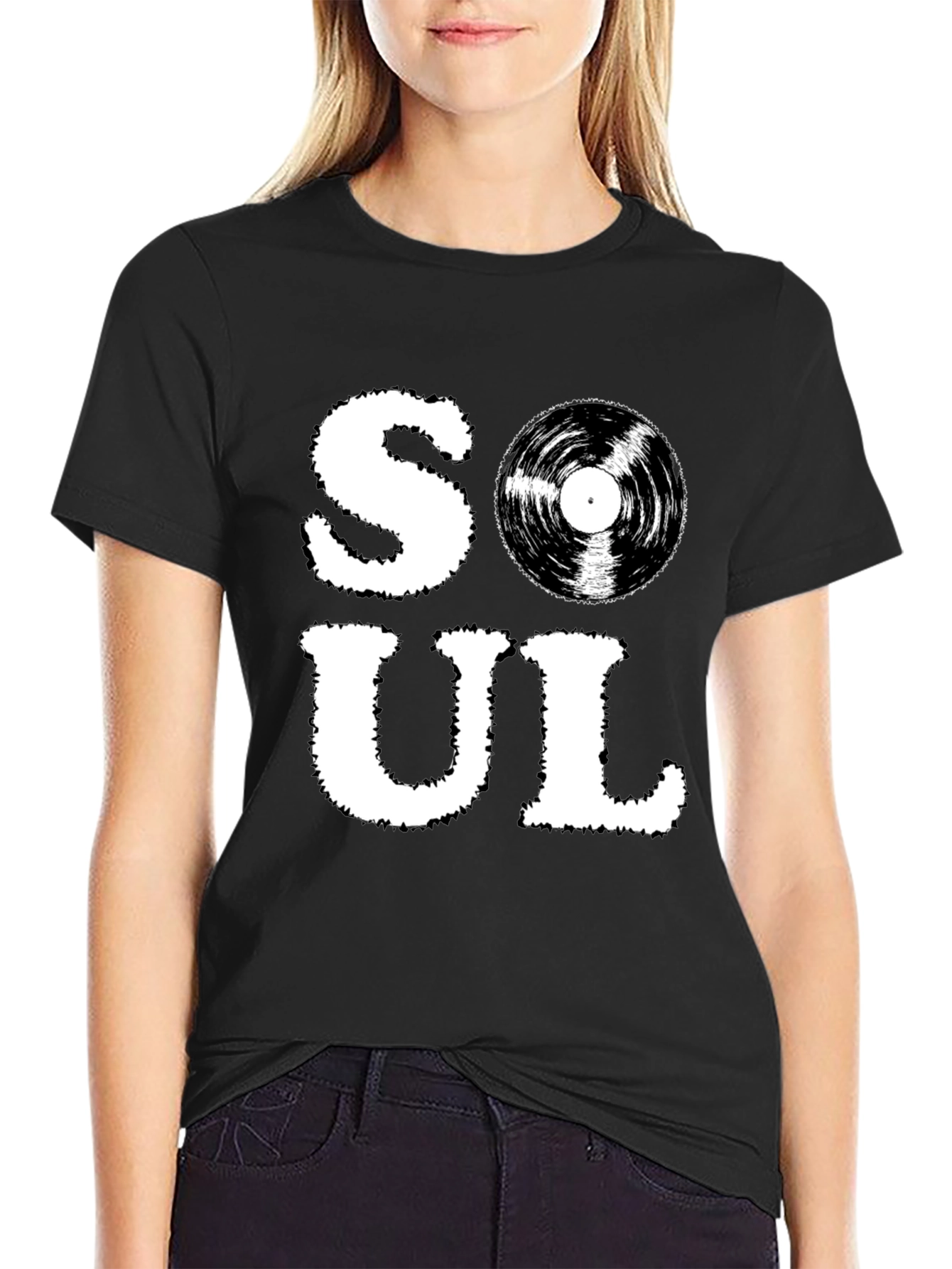 Soul Music Graphic T-Shirt - Black