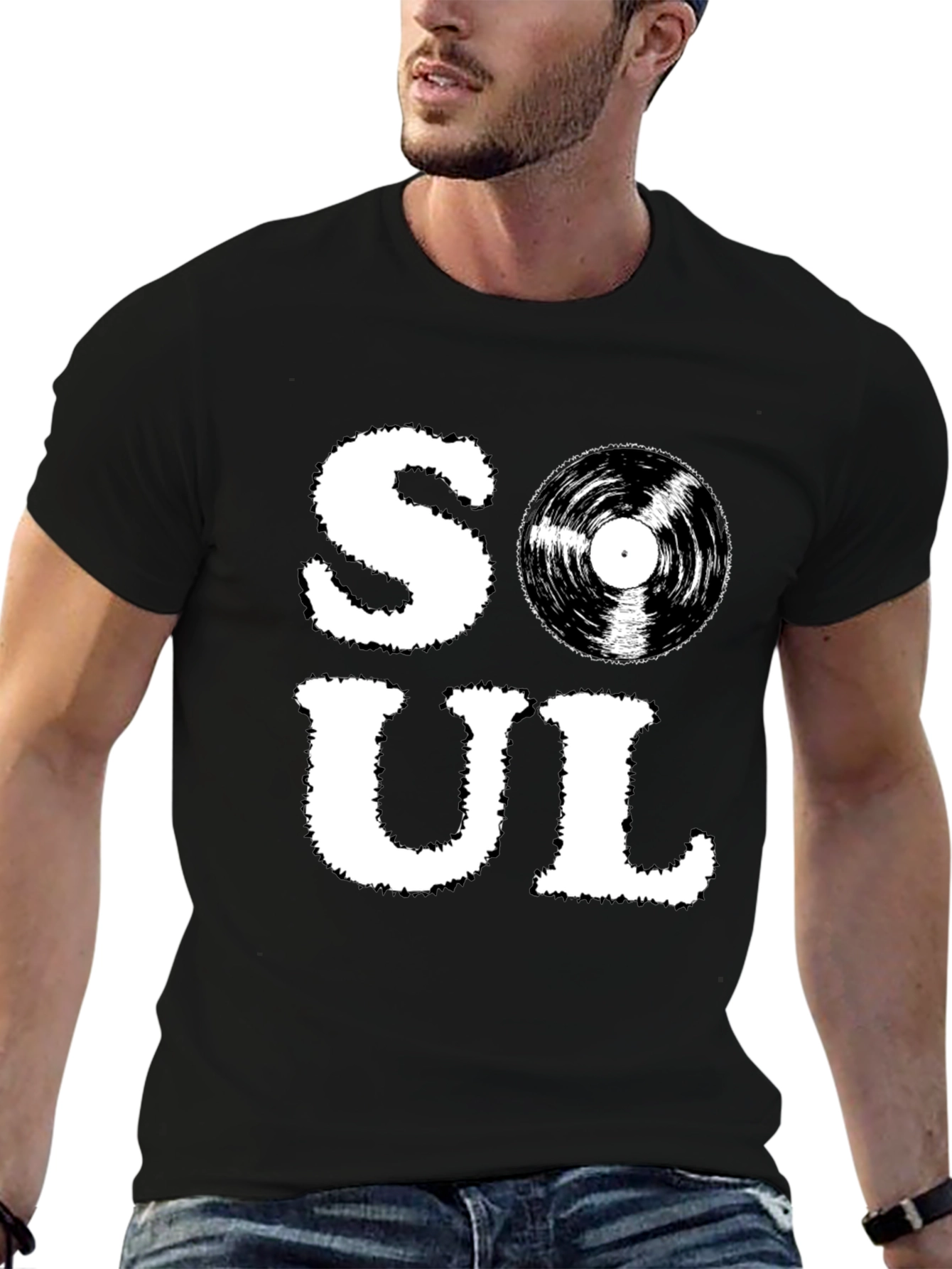 Soul Music Graphic T-Shirt - Black