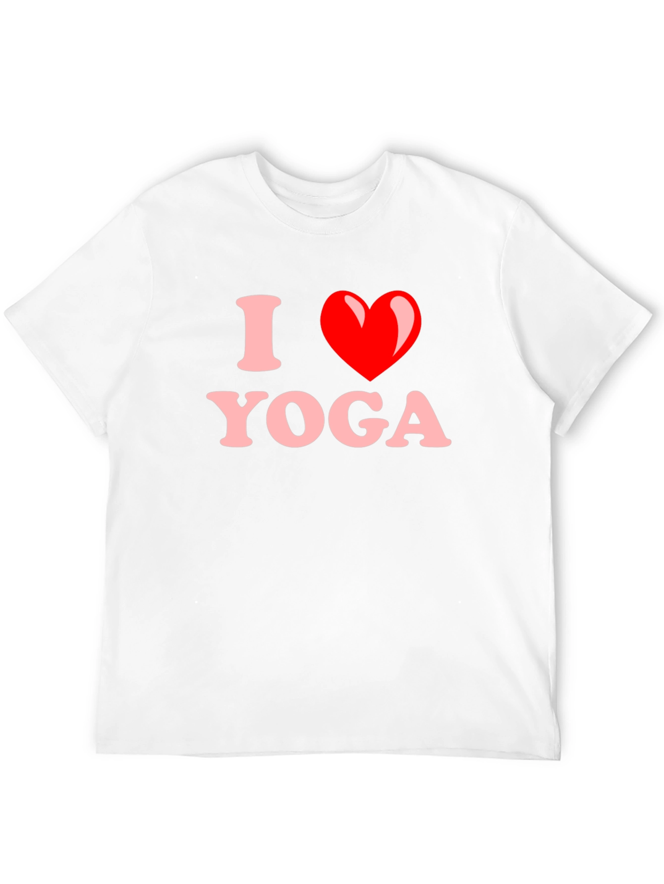I Heart Yoga T-Shirt - Black Cotton Tee