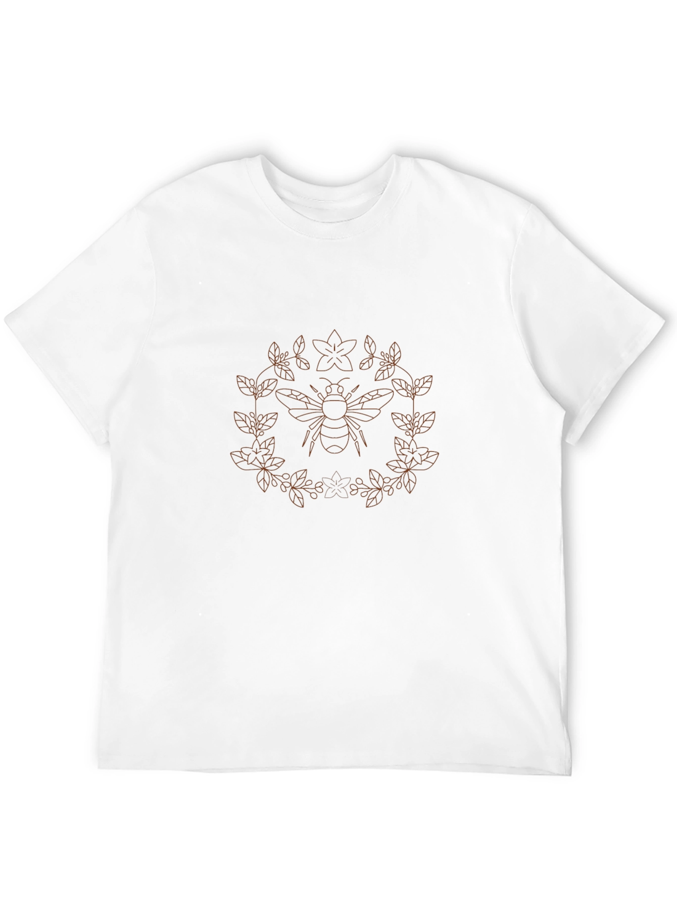 Botanical Bee Graphic Tee - Modern & Stylish