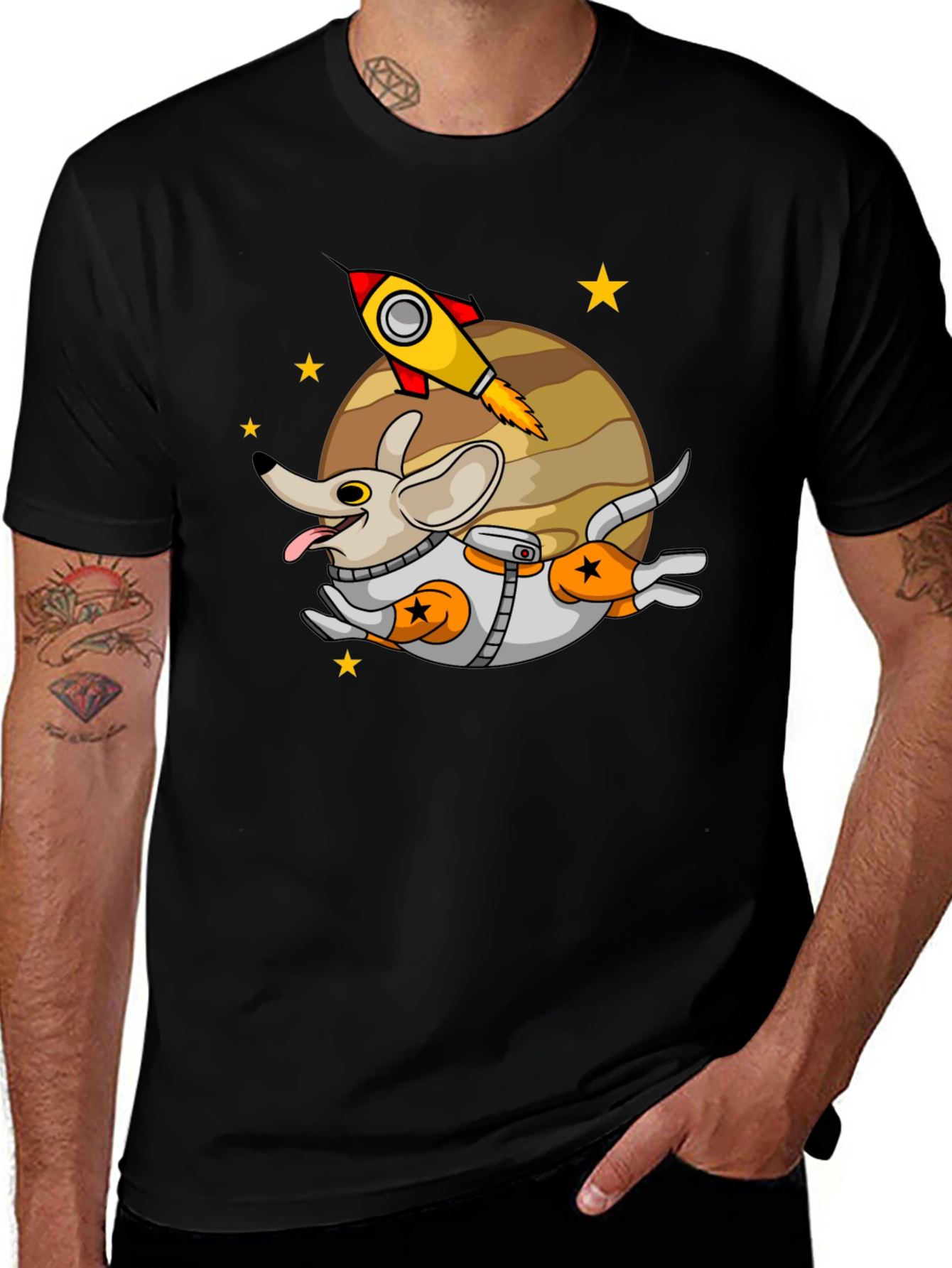 Space Dog T-Shirt - Cute Astronaut Puppy Tee
