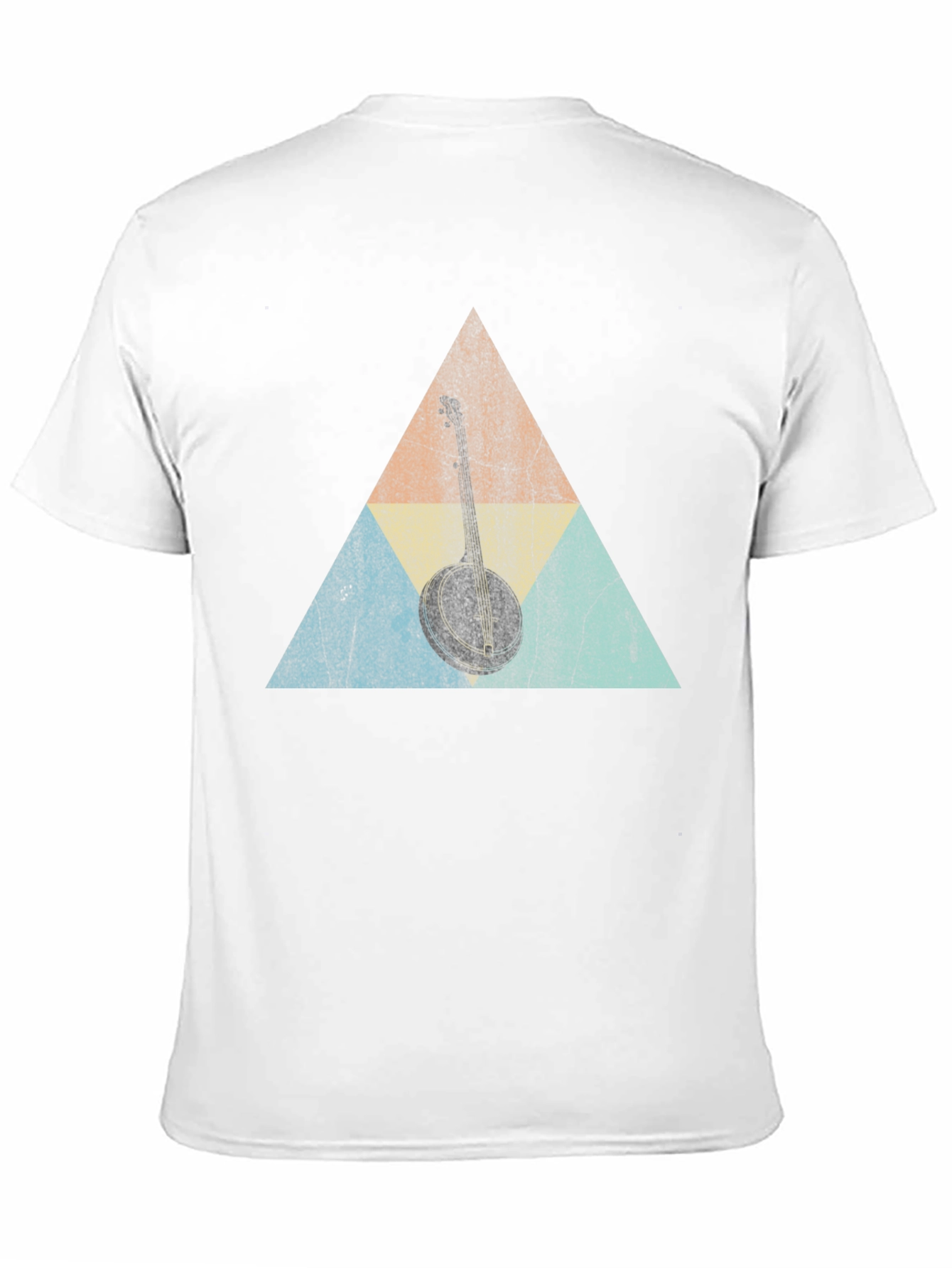 Banjo Triangle Graphic Tee - Retro Musical T-Shirt