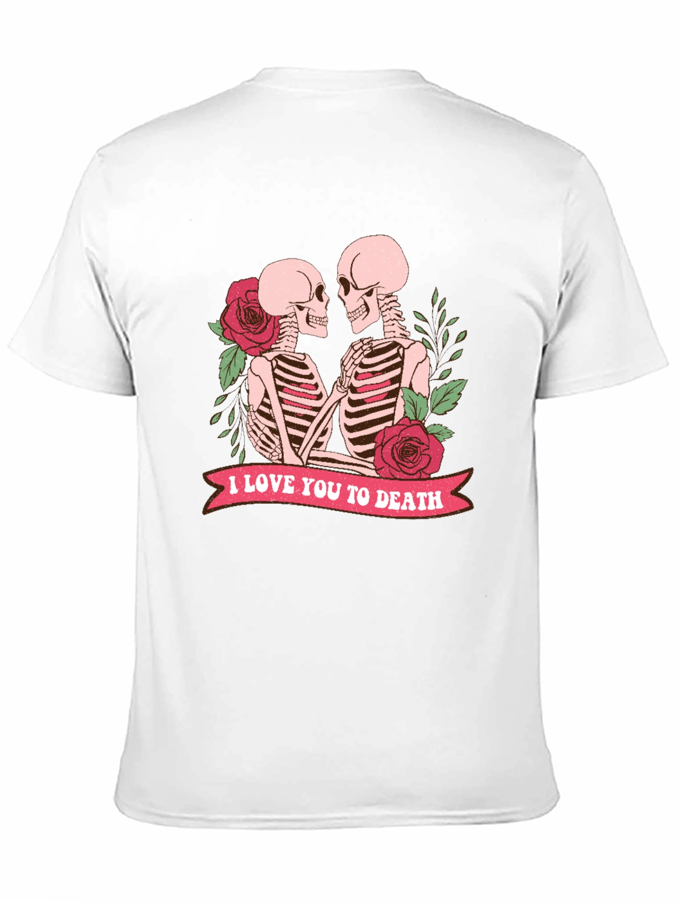 Skeleton Couple T-Shirt - I Love You To Death