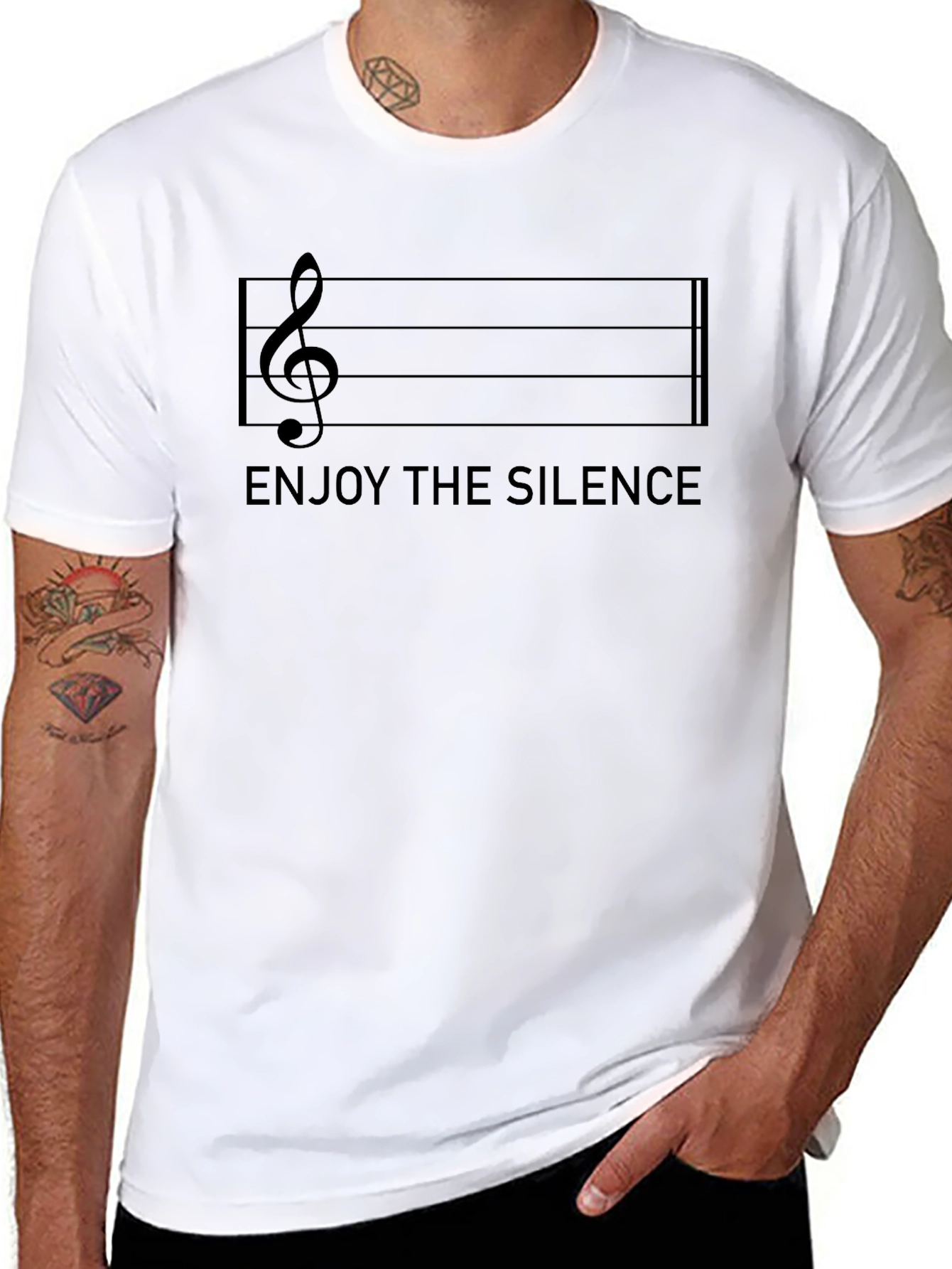 Enjoy The Silence Graphic Tee - Music Lover T-Shirt