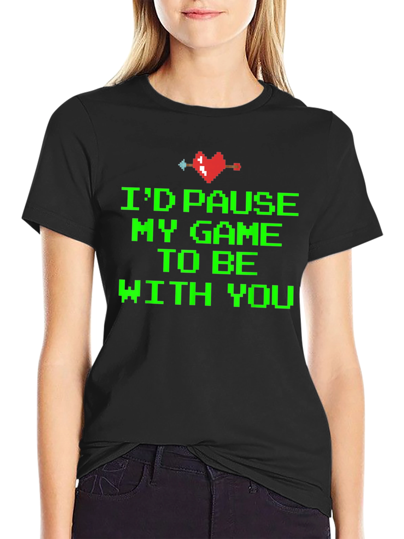 Gamer Love T-Shirt - Id Pause My Game