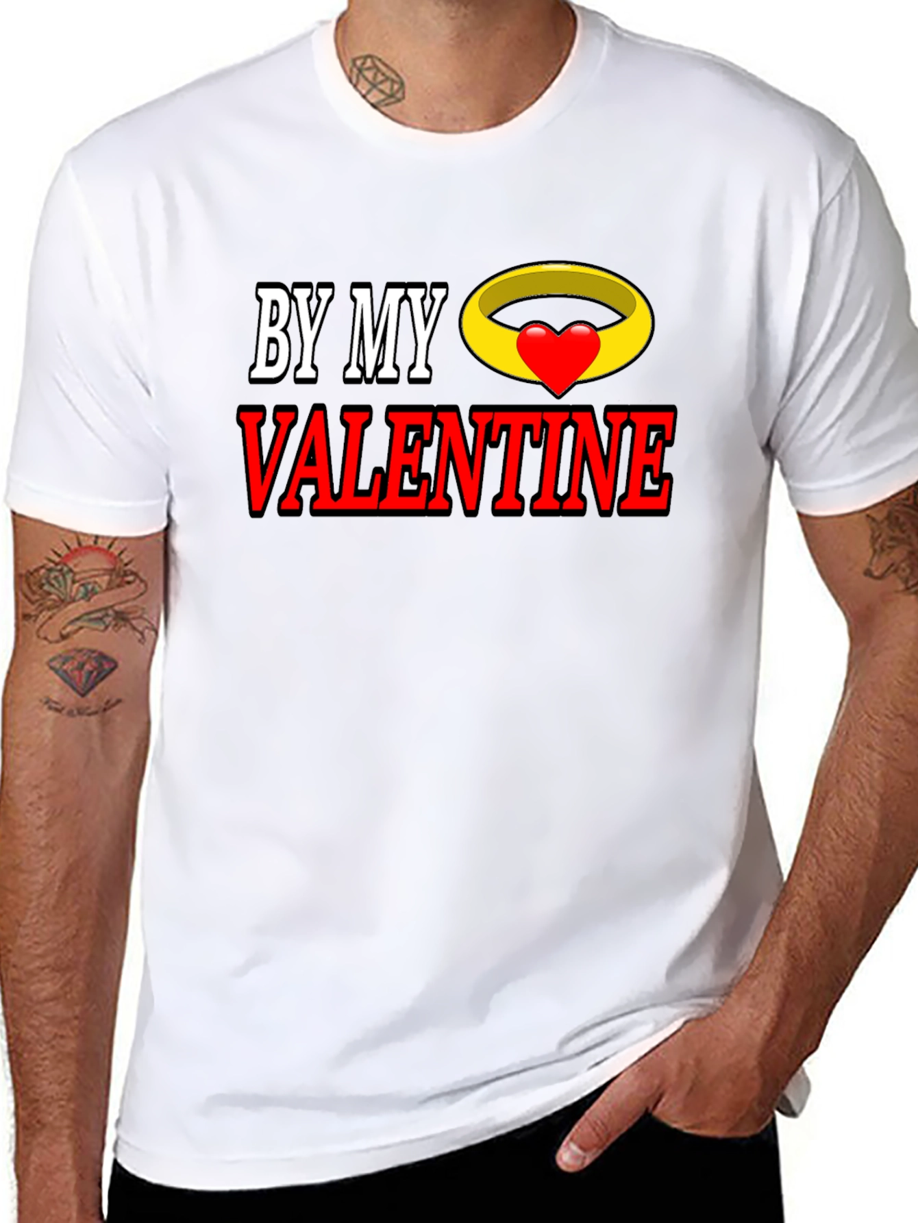 By My Valentine Graphic T-Shirt - Romantic Gift