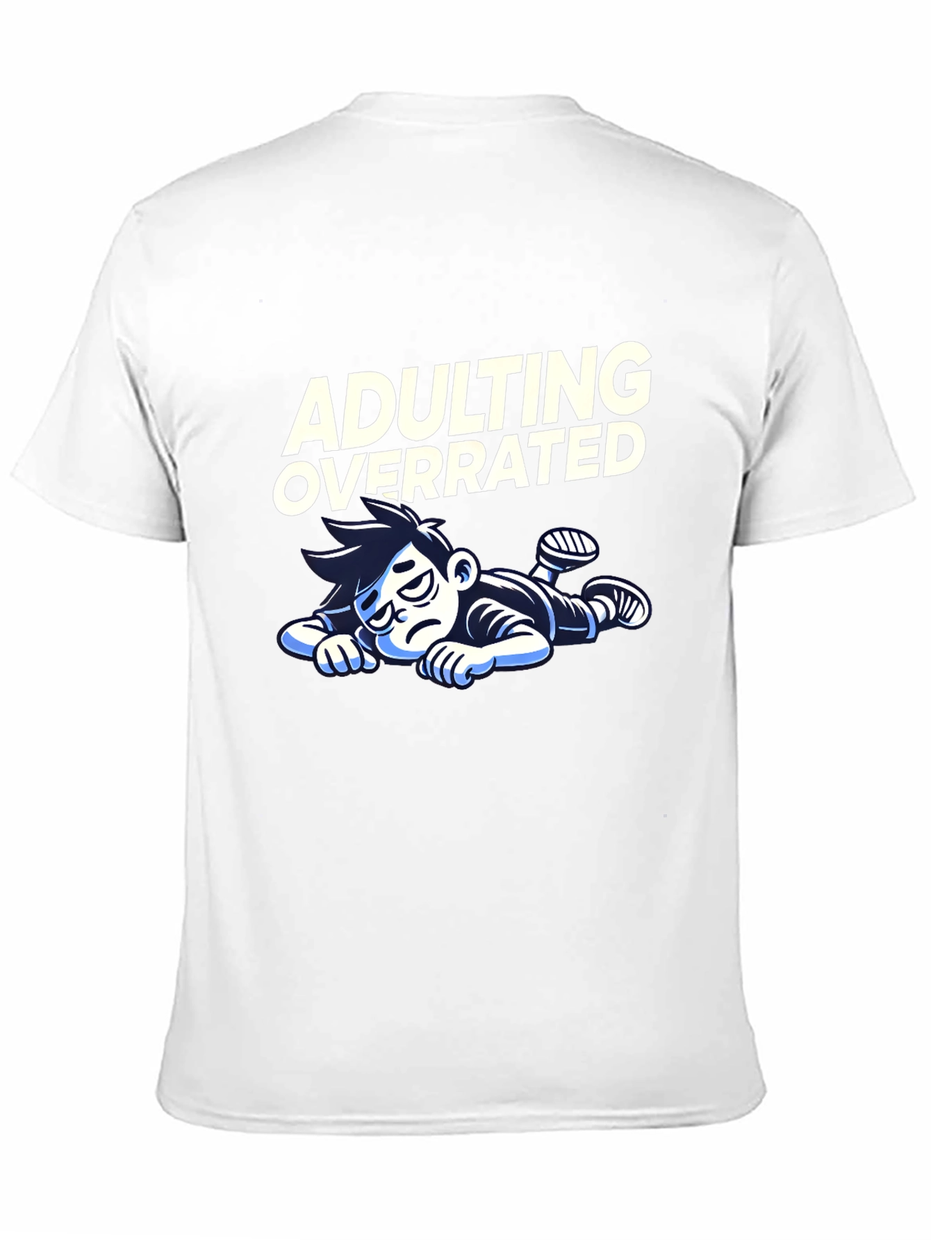 Adulting Overrated Graphic T-Shirt - Black