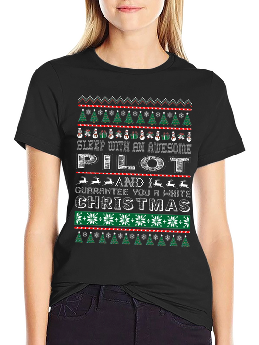 Awesome Pilot Ugly Christmas Sweater T-Shirt