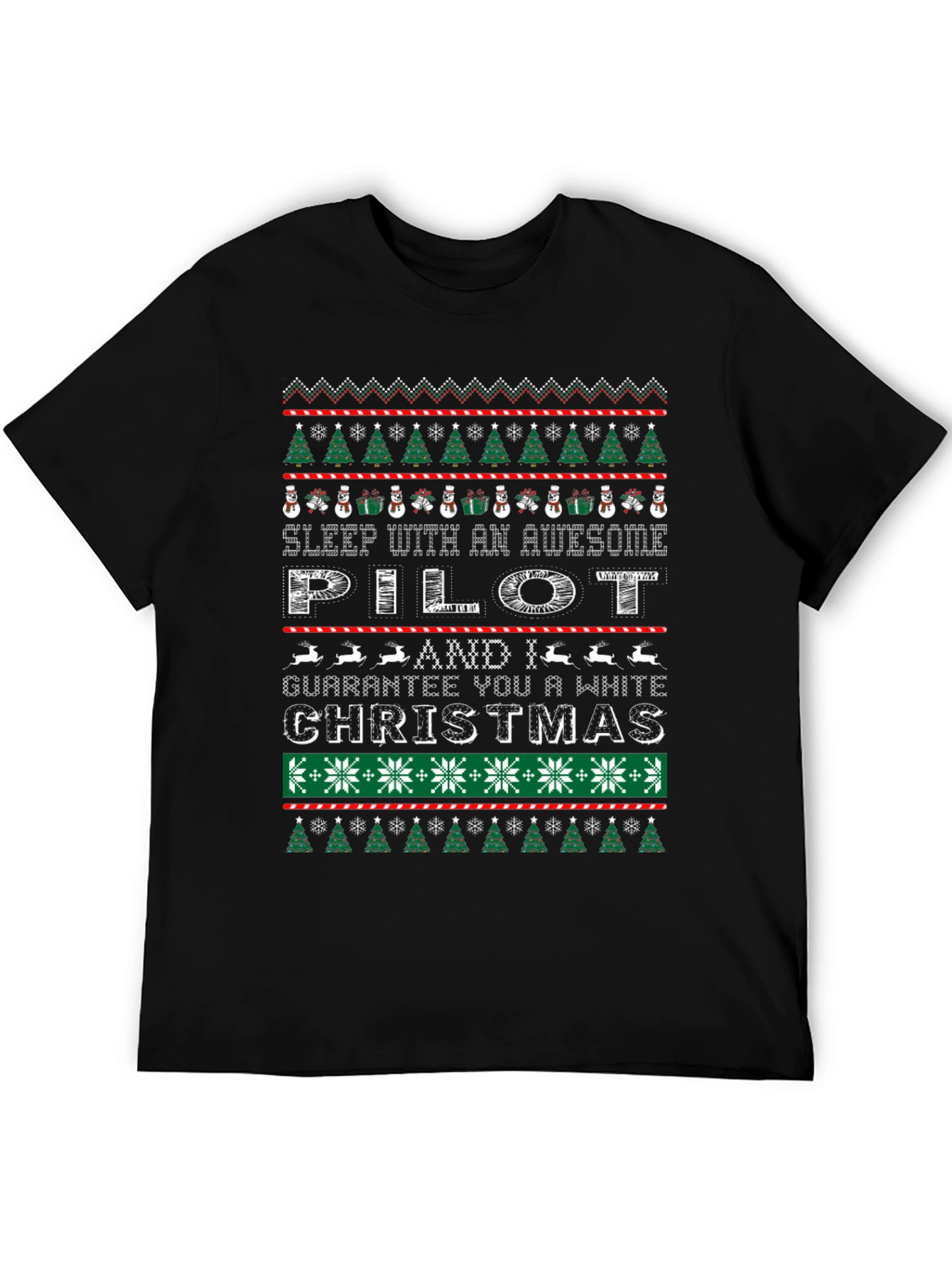 Awesome Pilot Ugly Christmas Sweater T-Shirt