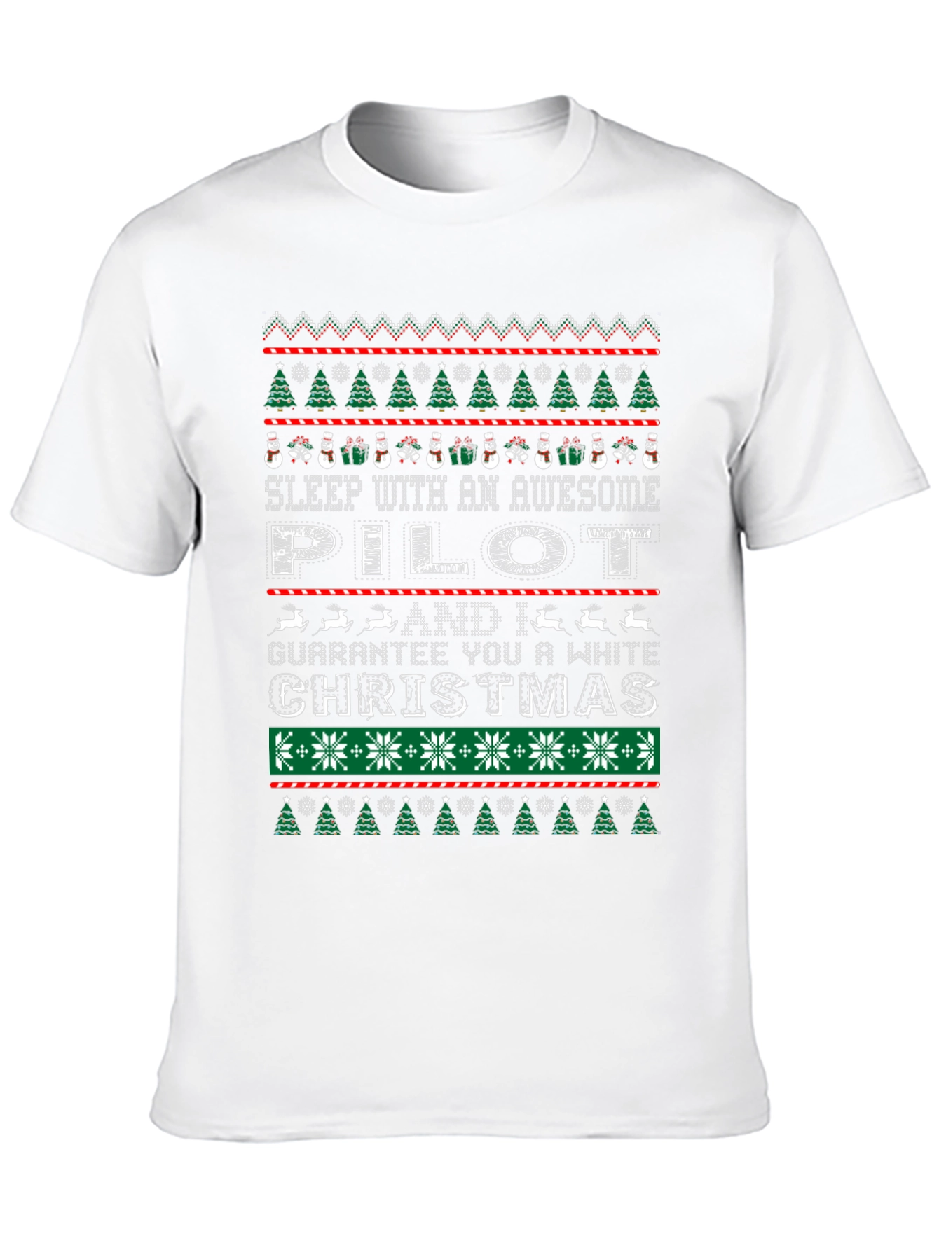 Awesome Pilot Ugly Christmas Sweater T-Shirt