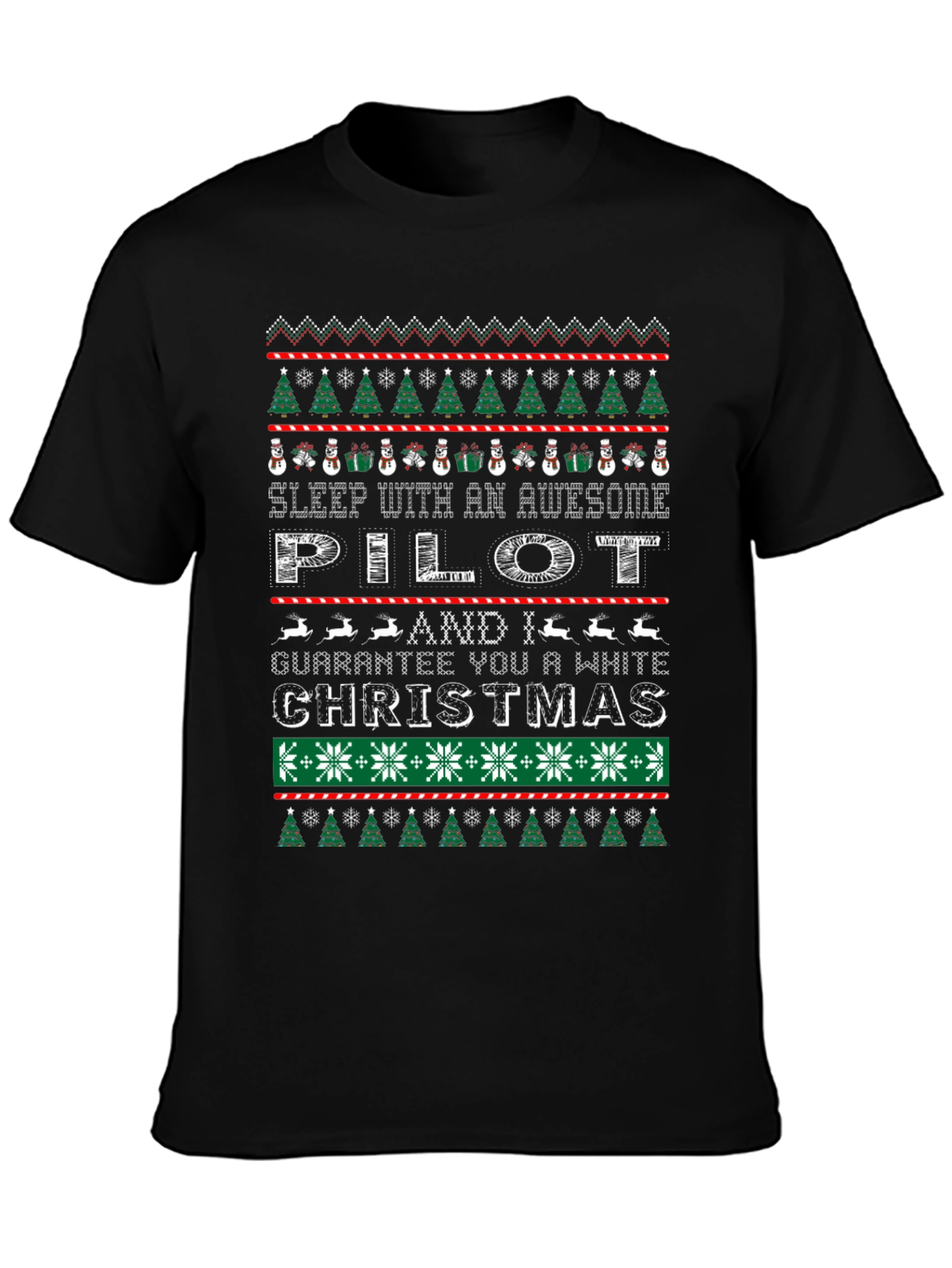 Awesome Pilot Ugly Christmas Sweater T-Shirt
