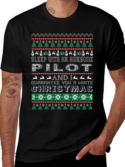 Awesome Pilot Ugly Christmas Sweater T-Shirt