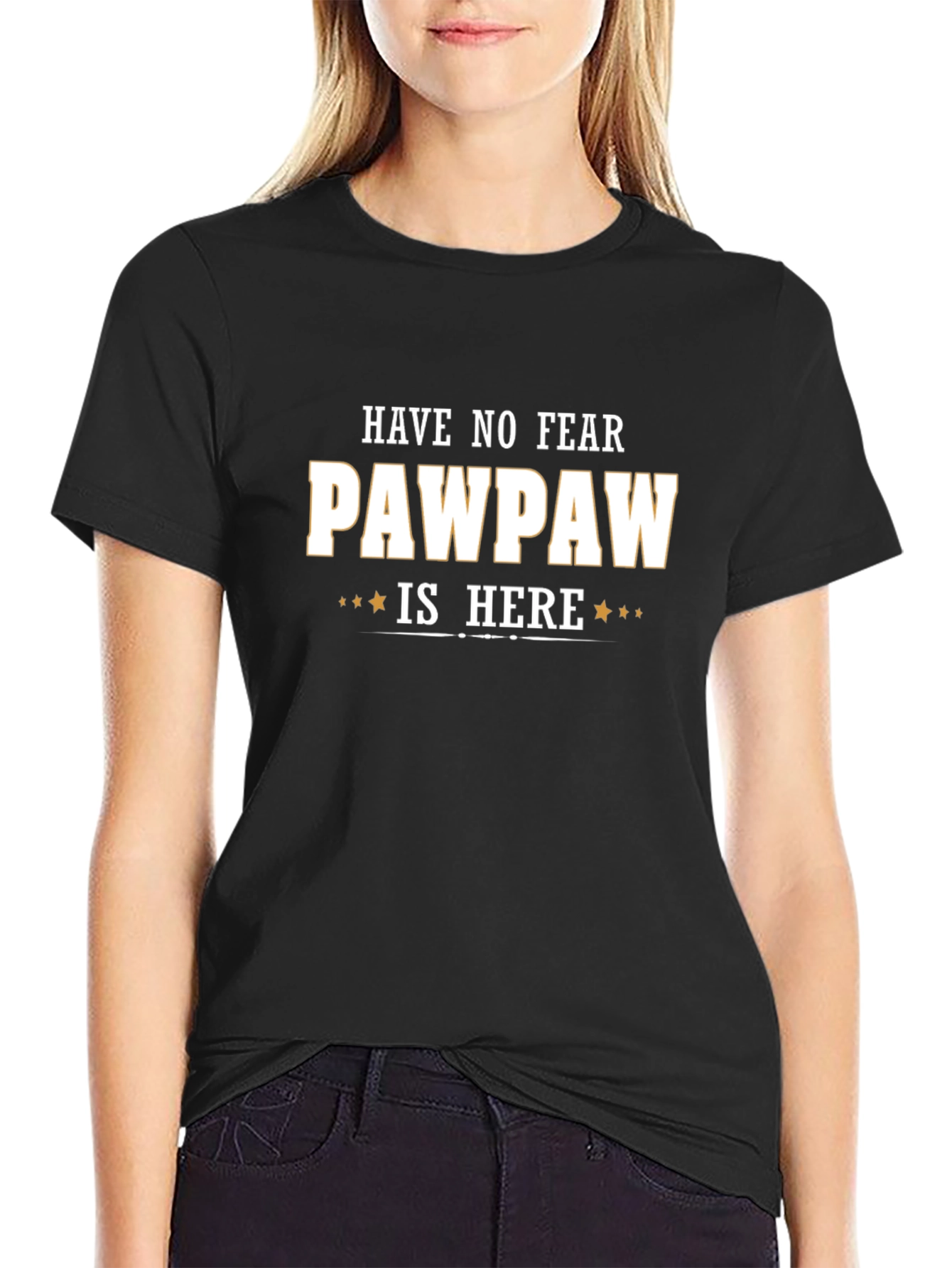 Pawpaw Is Here T-Shirt - Black