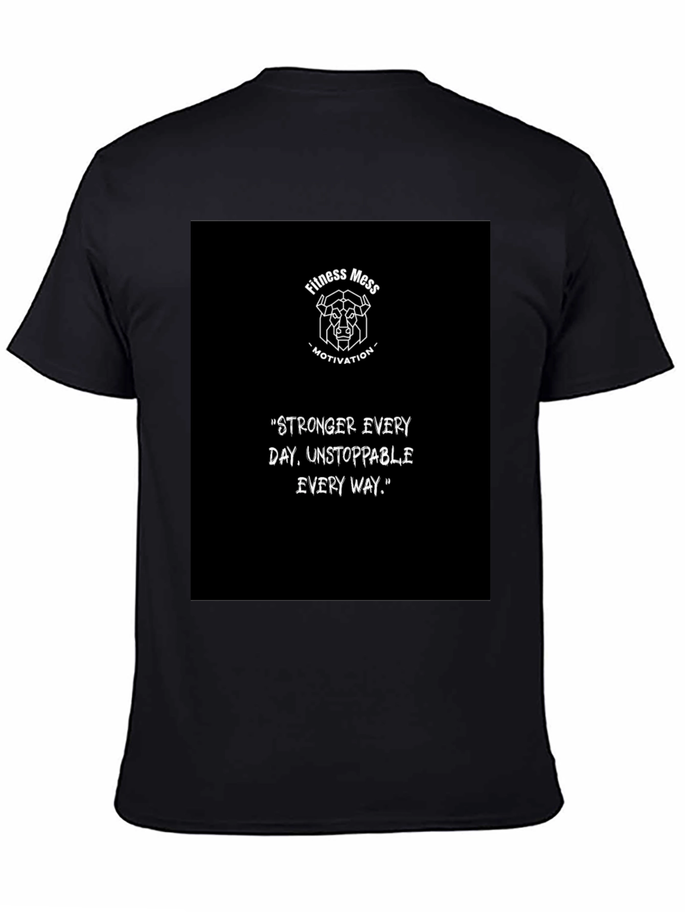 Fitness Mess Motivation Graphic T-Shirt