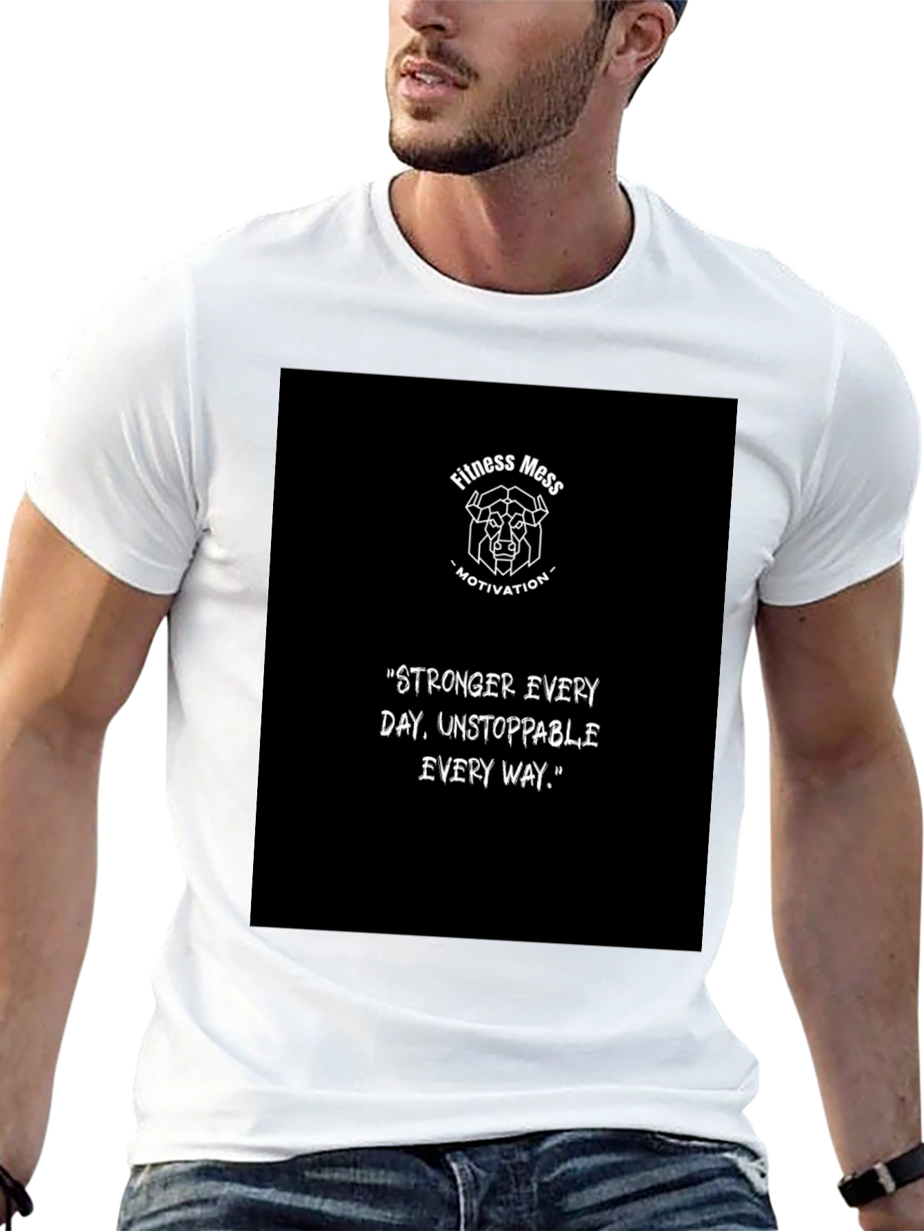 Fitness Mess Motivation Graphic T-Shirt