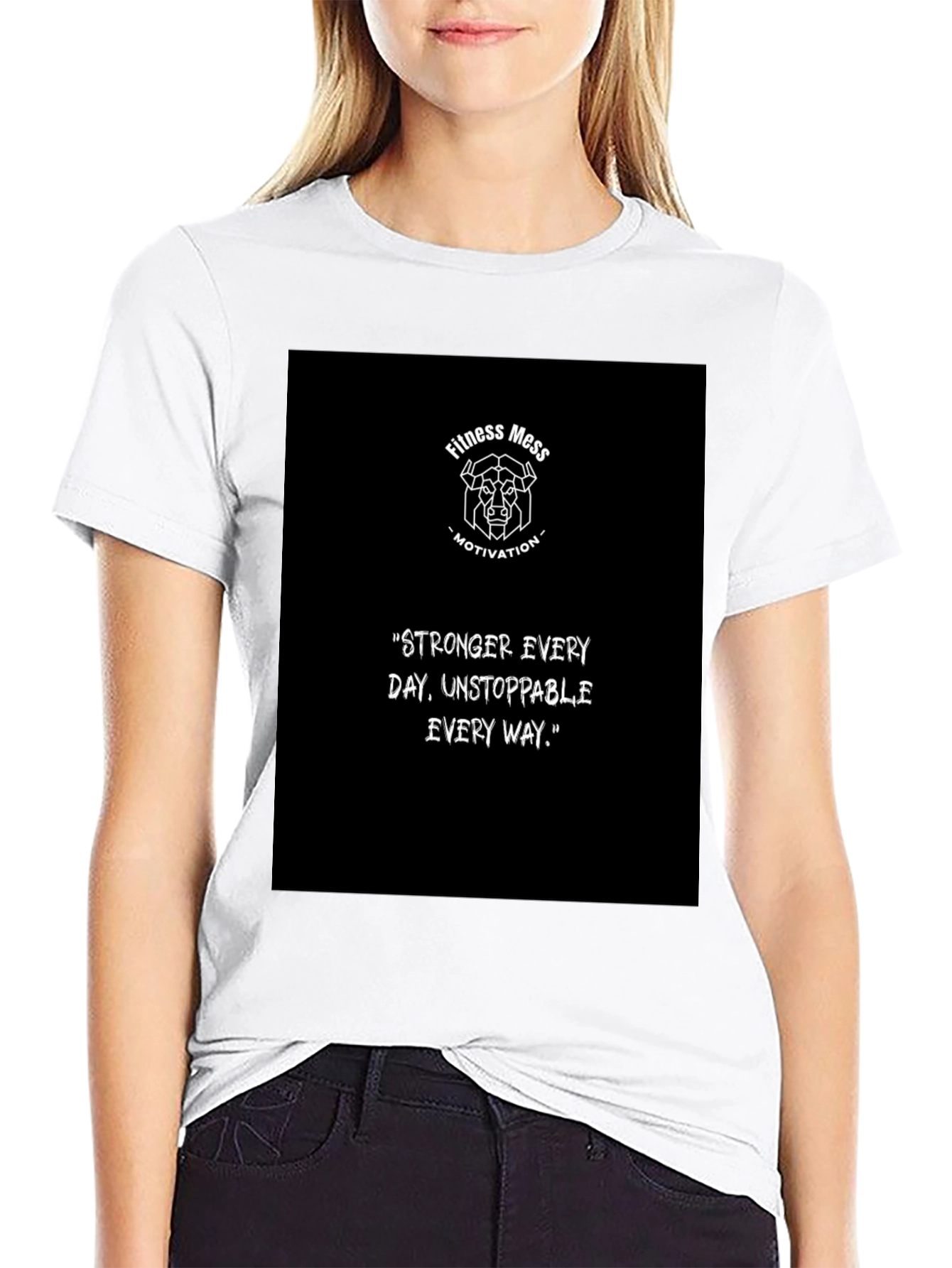 Fitness Mess Motivation Graphic T-Shirt