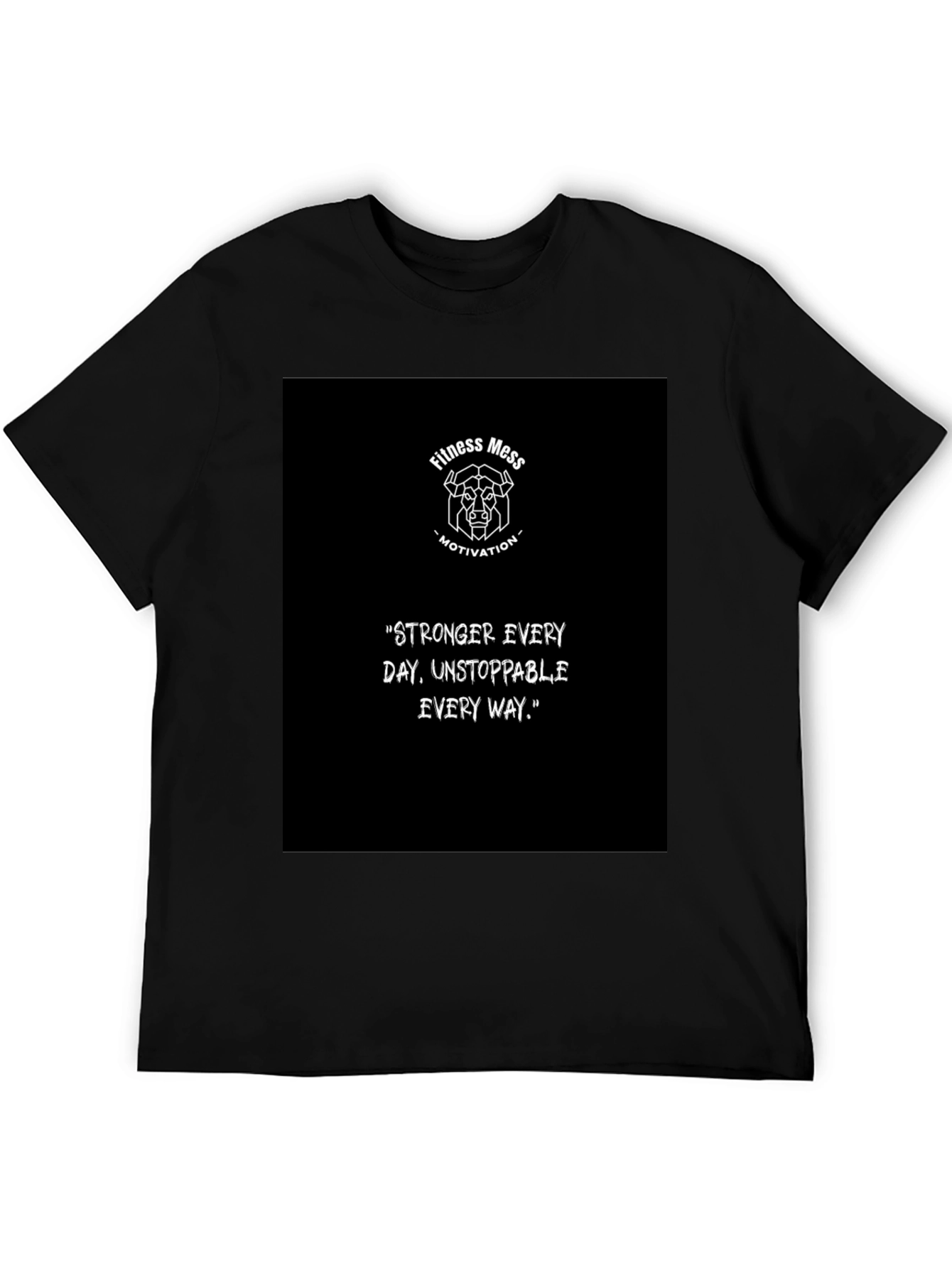 Fitness Mess Motivation Graphic T-Shirt
