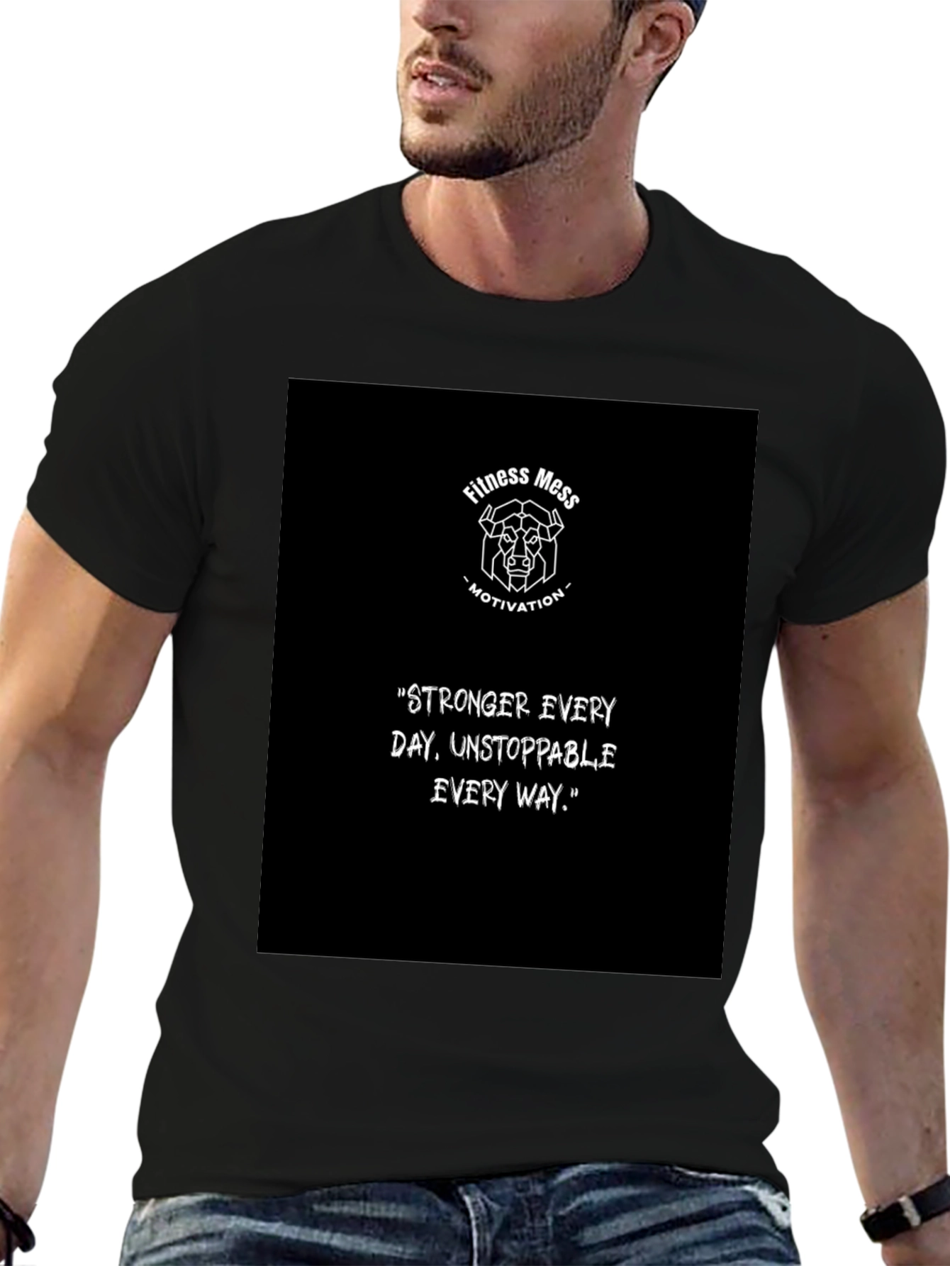 Fitness Mess Motivation Graphic T-Shirt