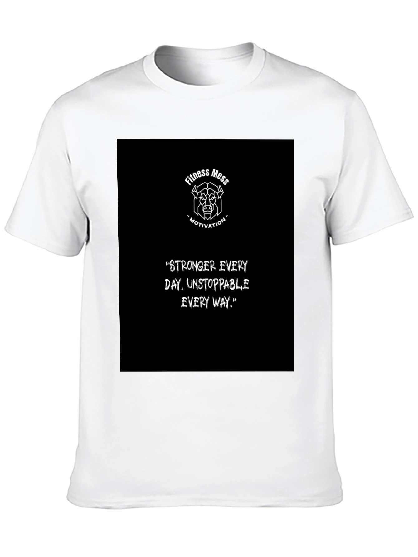 Fitness Mess Motivation Graphic T-Shirt