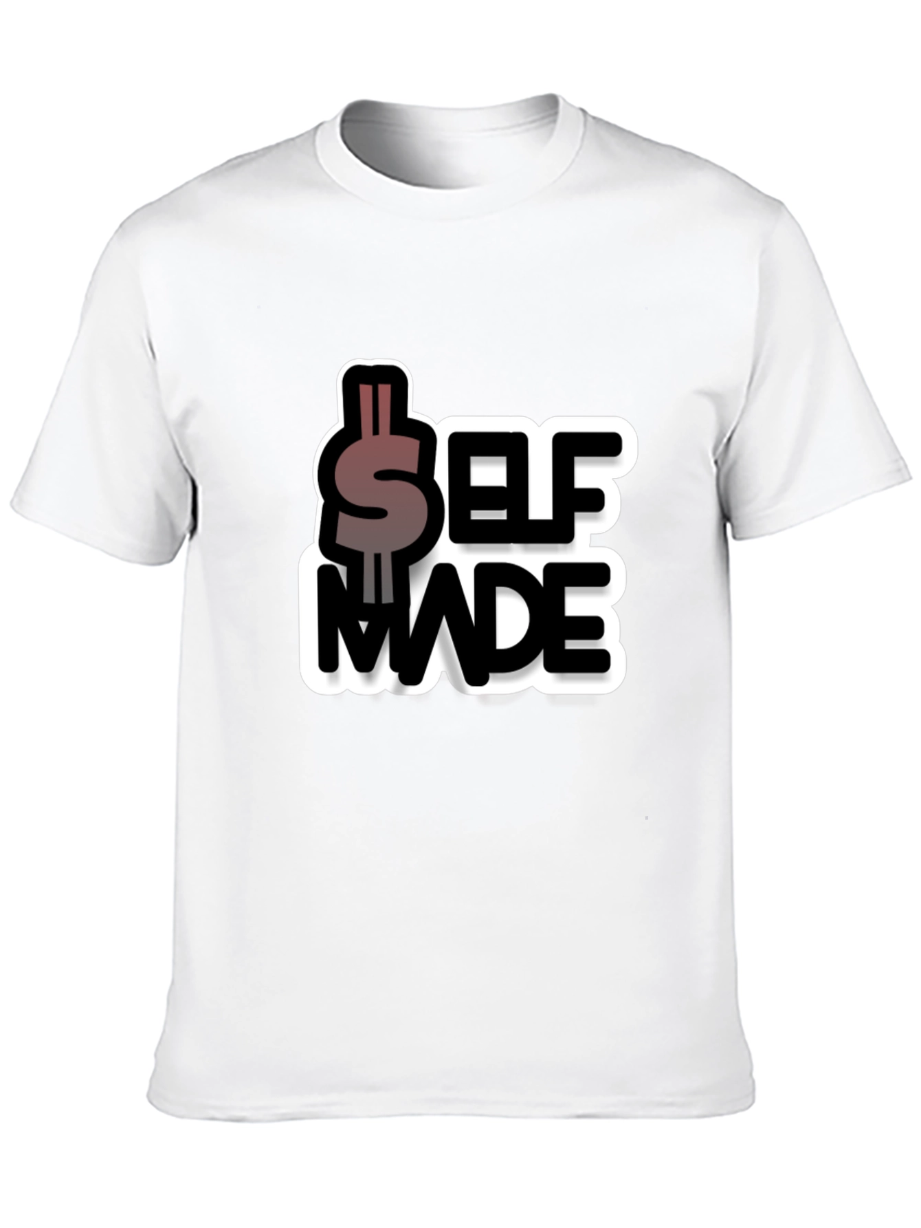 Self Made Graphic Tee - Black Cotton Blend