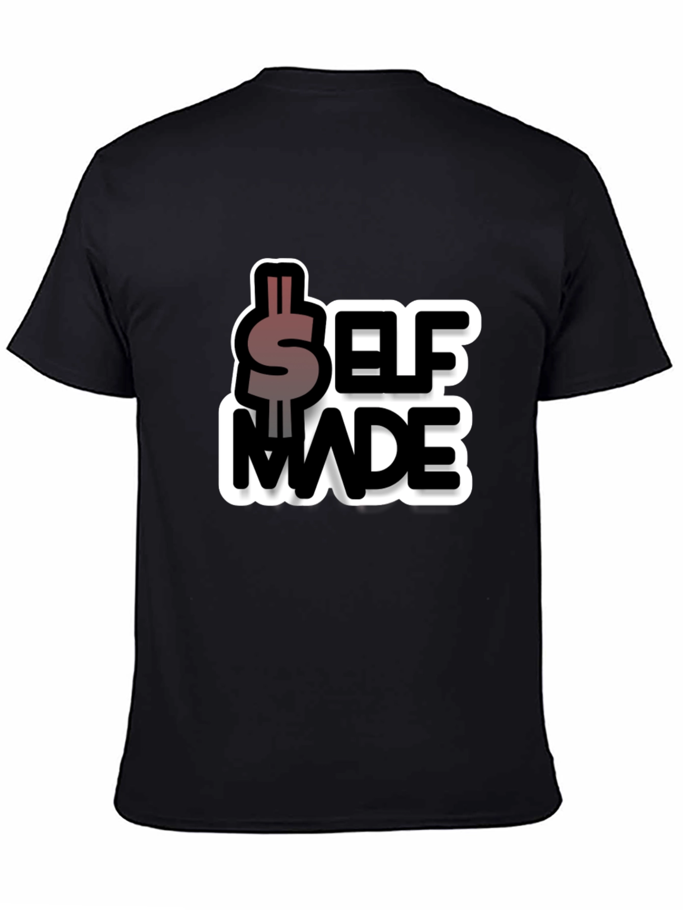 Self Made Graphic Tee - Black Cotton Blend
