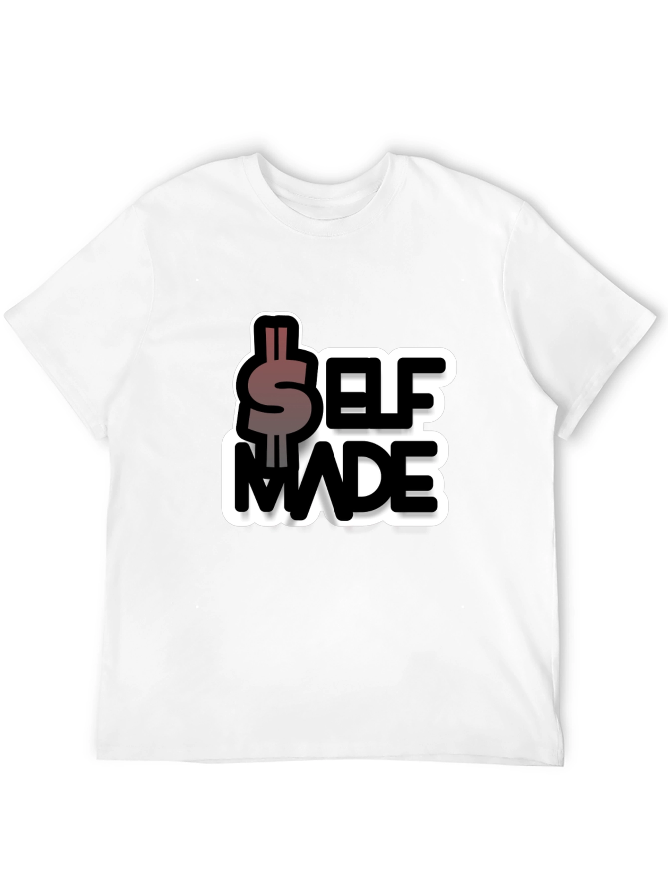 Self Made Graphic Tee - Black Cotton Blend