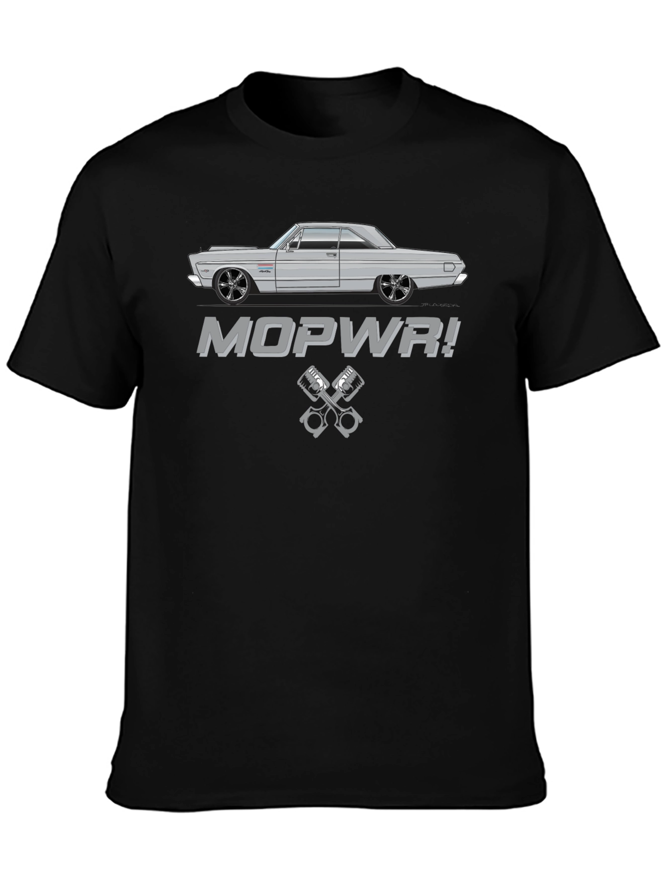 MOPWR! Classic Car T-Shirt - Cool Automotive Design
